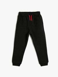 Basic Jogger Eşofman Altı Beli Bağlamalı Cepli Şardonlu