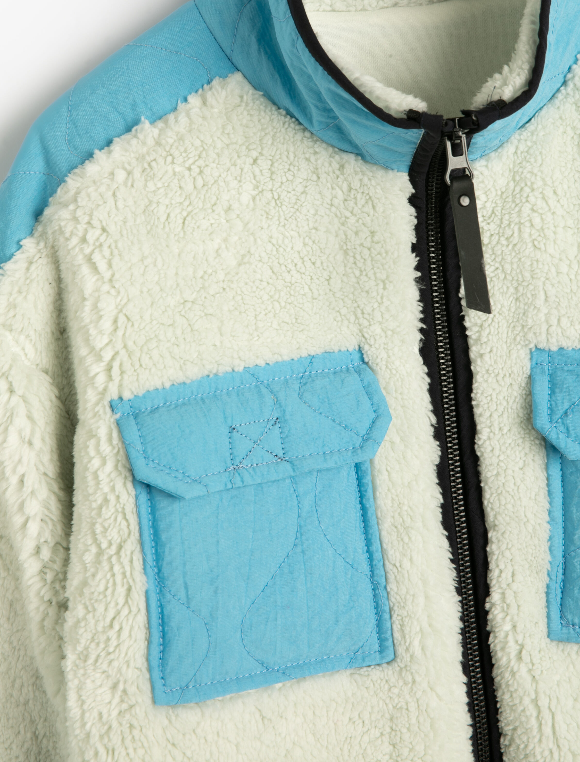  Erkek Çocuk Sweatshirt Dik Yaka Uzun Kollu Cepli Fermuar Kapamalı Manşetleri Lastikli