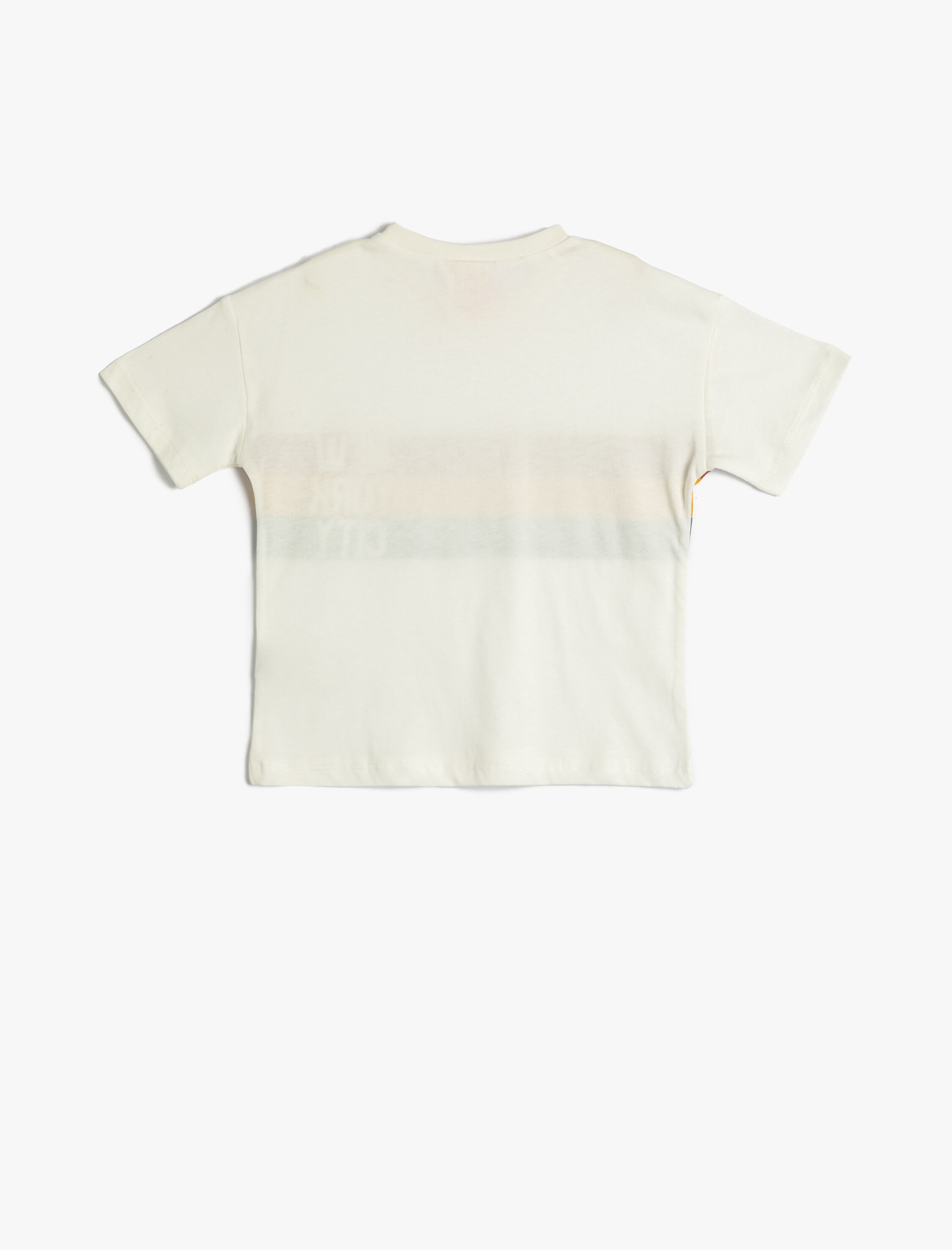 Erkek Bebek Tişört Kısa Kollu Baskılı Bisiklet Yaka Pamuklu