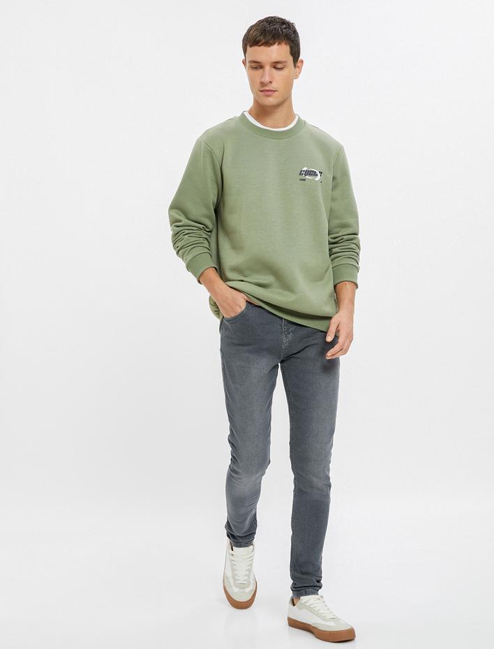  Skinny Fit Dar Paça Kot Pantolon Cepli - Michael Jean