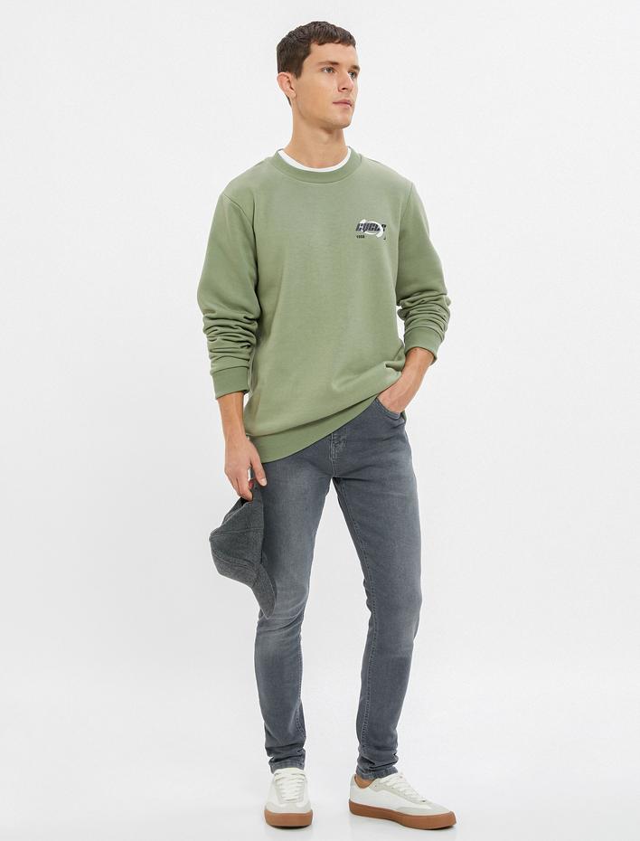  Skinny Fit Dar Paça Kot Pantolon Cepli - Michael Jean