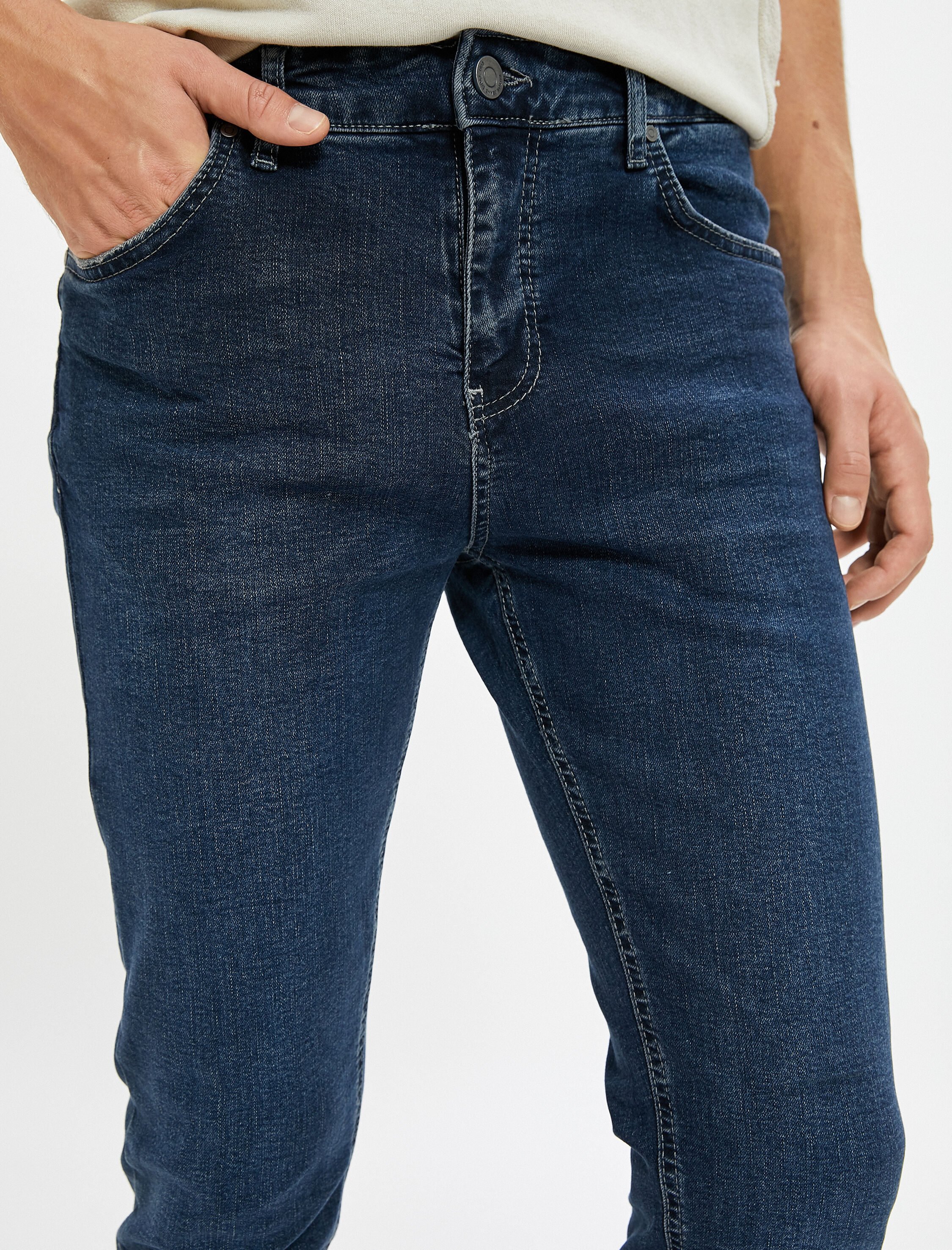 Skinny Fit Dar Paça Kot Pantolon Cepli - Michael Jean