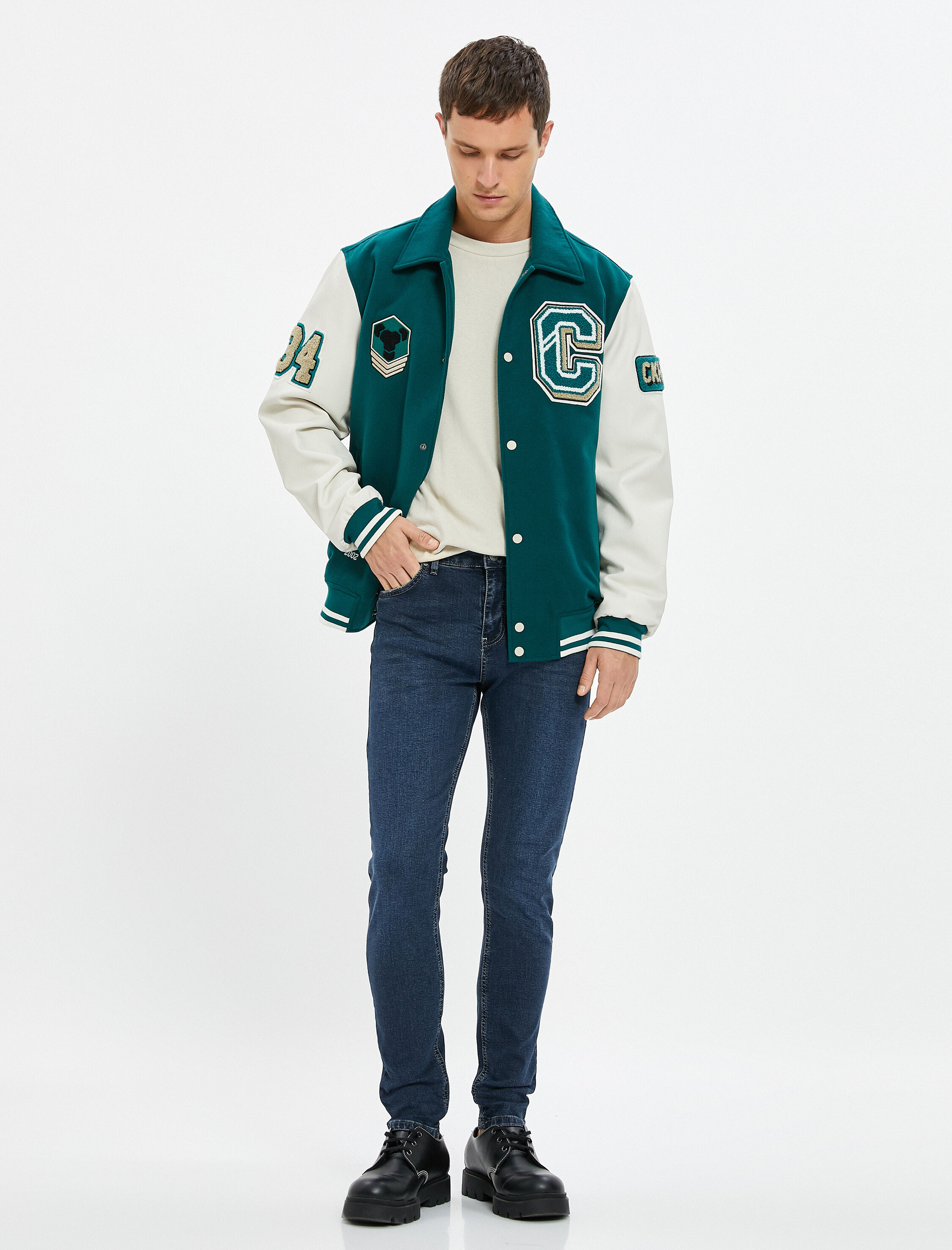 Skinny Fit Dar Paça Kot Pantolon Cepli - Michael Jean