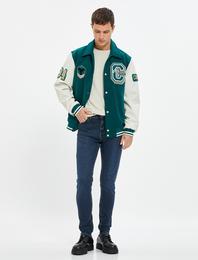 Skinny Fit Dar Paça Kot Pantolon Cepli - Michael Jean