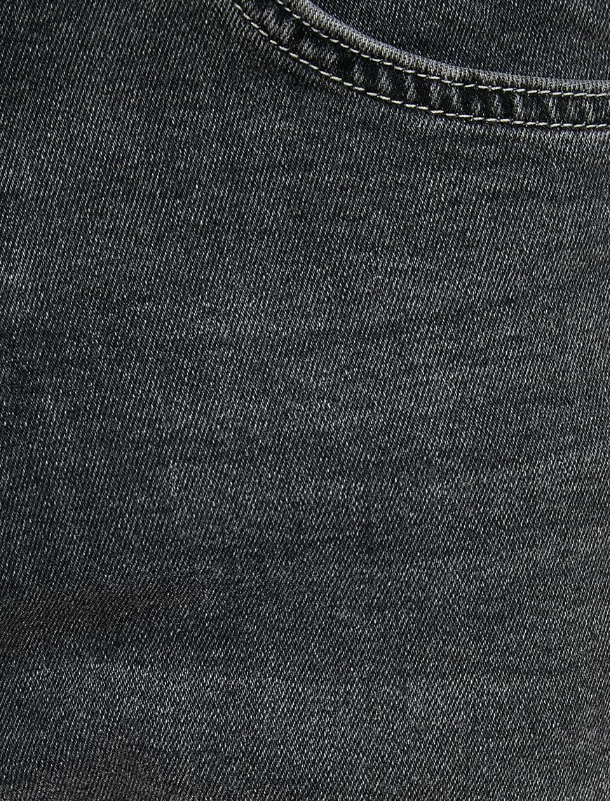   Super Skinny Fit Kot Pantolon Pamuklu Cepli - Justin Jean