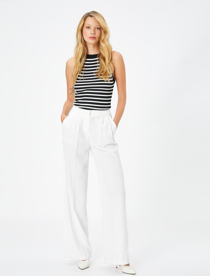  Fitilli Atlet Halter Yaka Triko