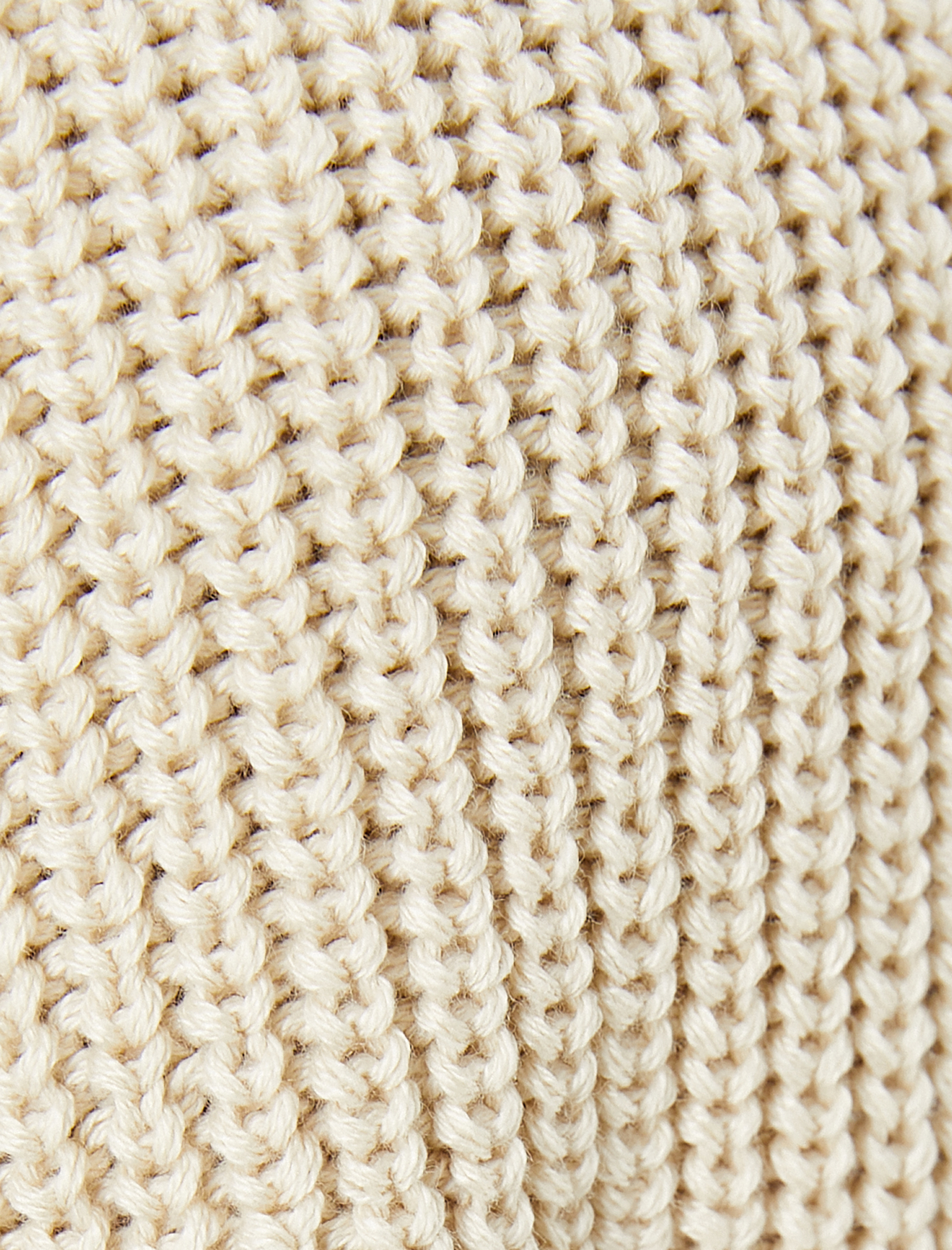   Örgü Kazak Ajurlu Uzun Kollu Düşük Omuzlu