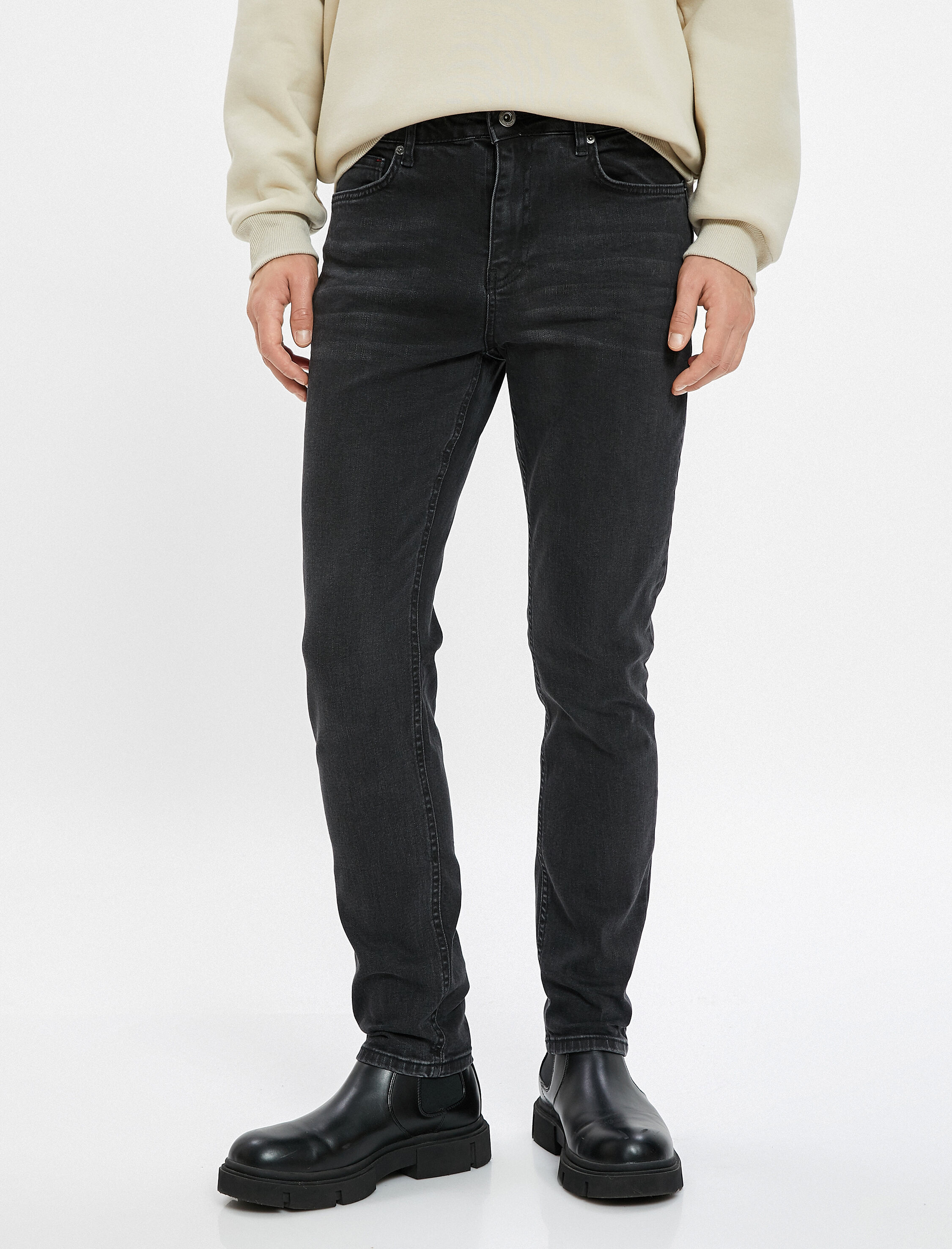   Slim Fit Kot Pantolon Cepli Pamuklu - Brad Jean