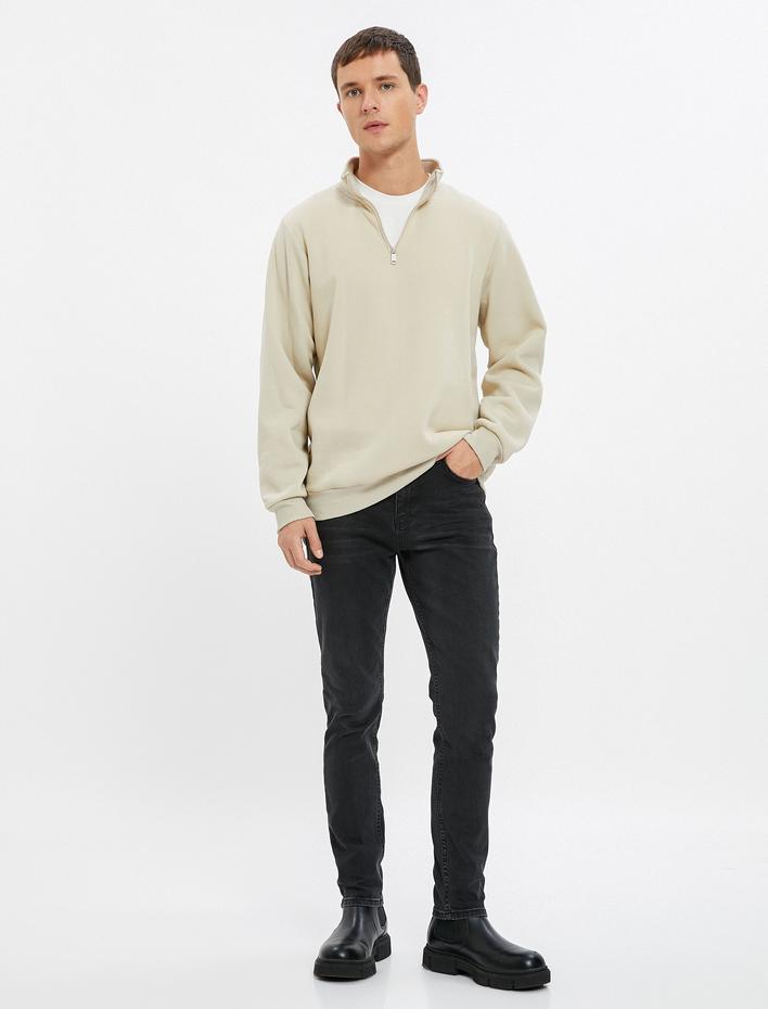  Slim Fit Kot Pantolon Cepli Pamuklu - Brad Jean