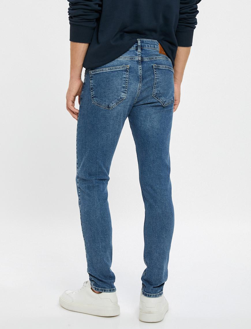   Skinny Fit Dar Paça Kot Pantolon Cepli - Michael Jean