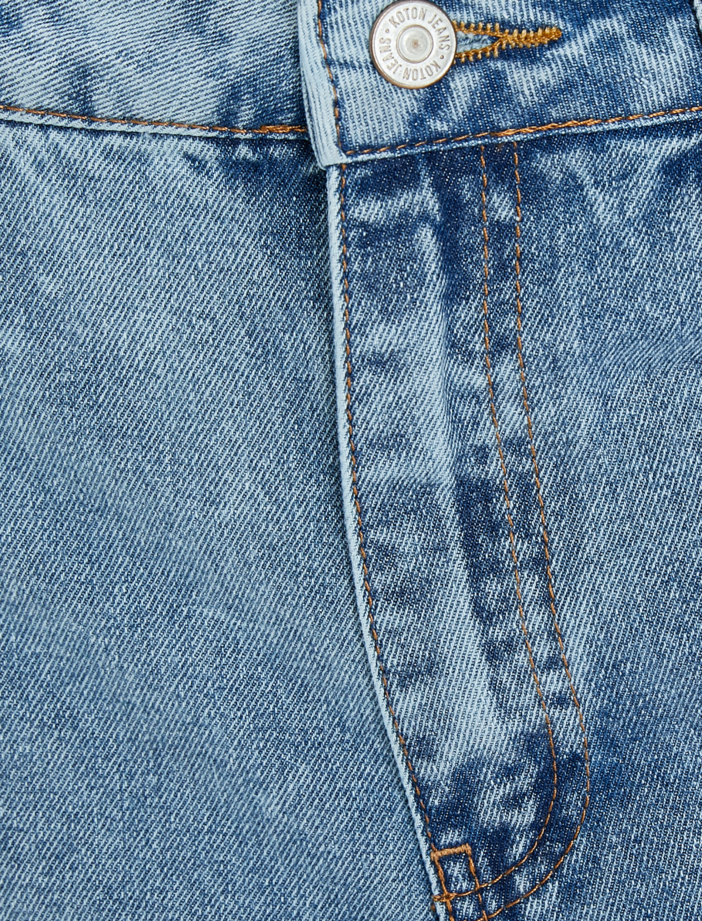   Mom Jean Yüksek Bel Rahat Kesim Hafif Dar Paça Pamuklu Cepli - Mom Jeans