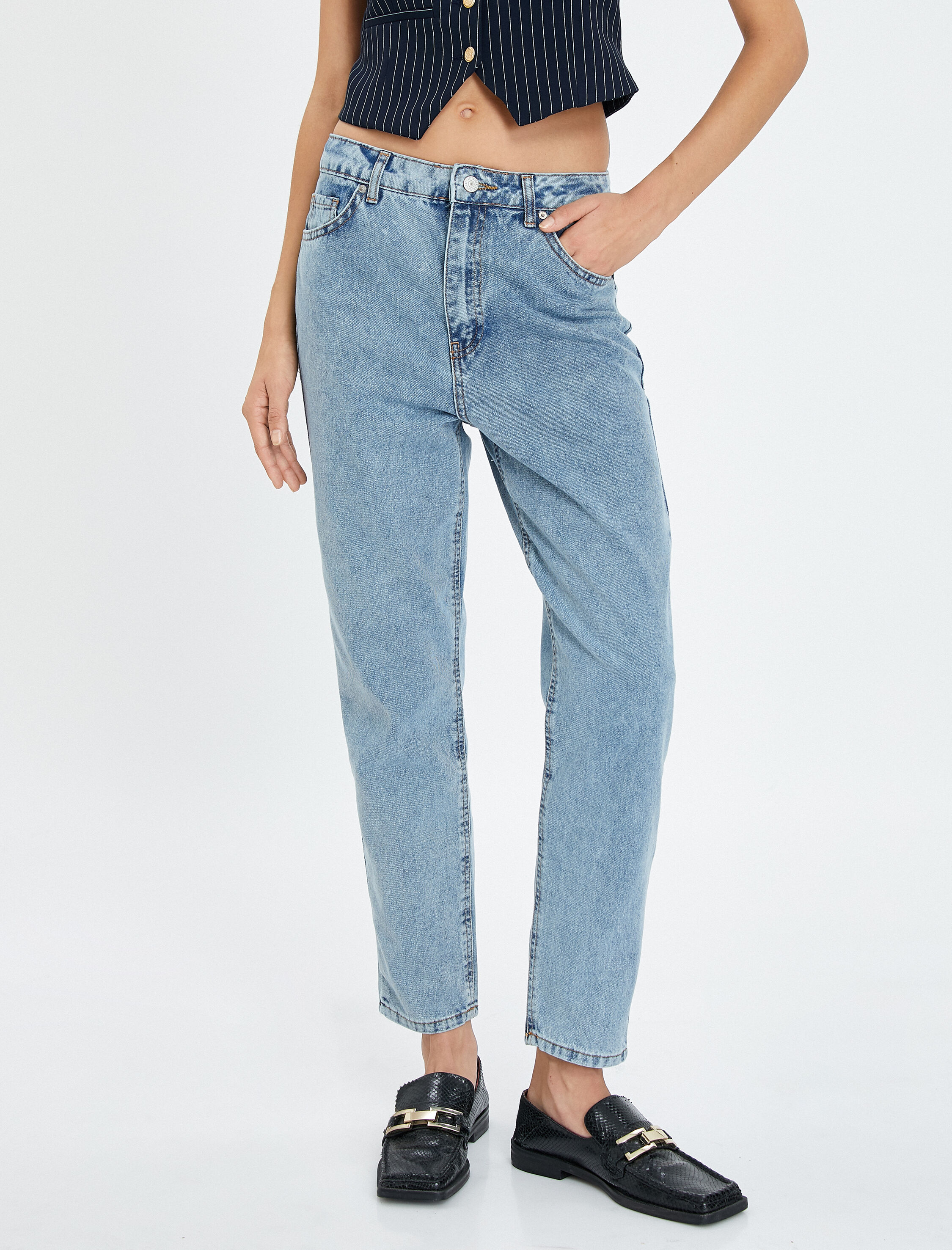 Denim mom jeans sale