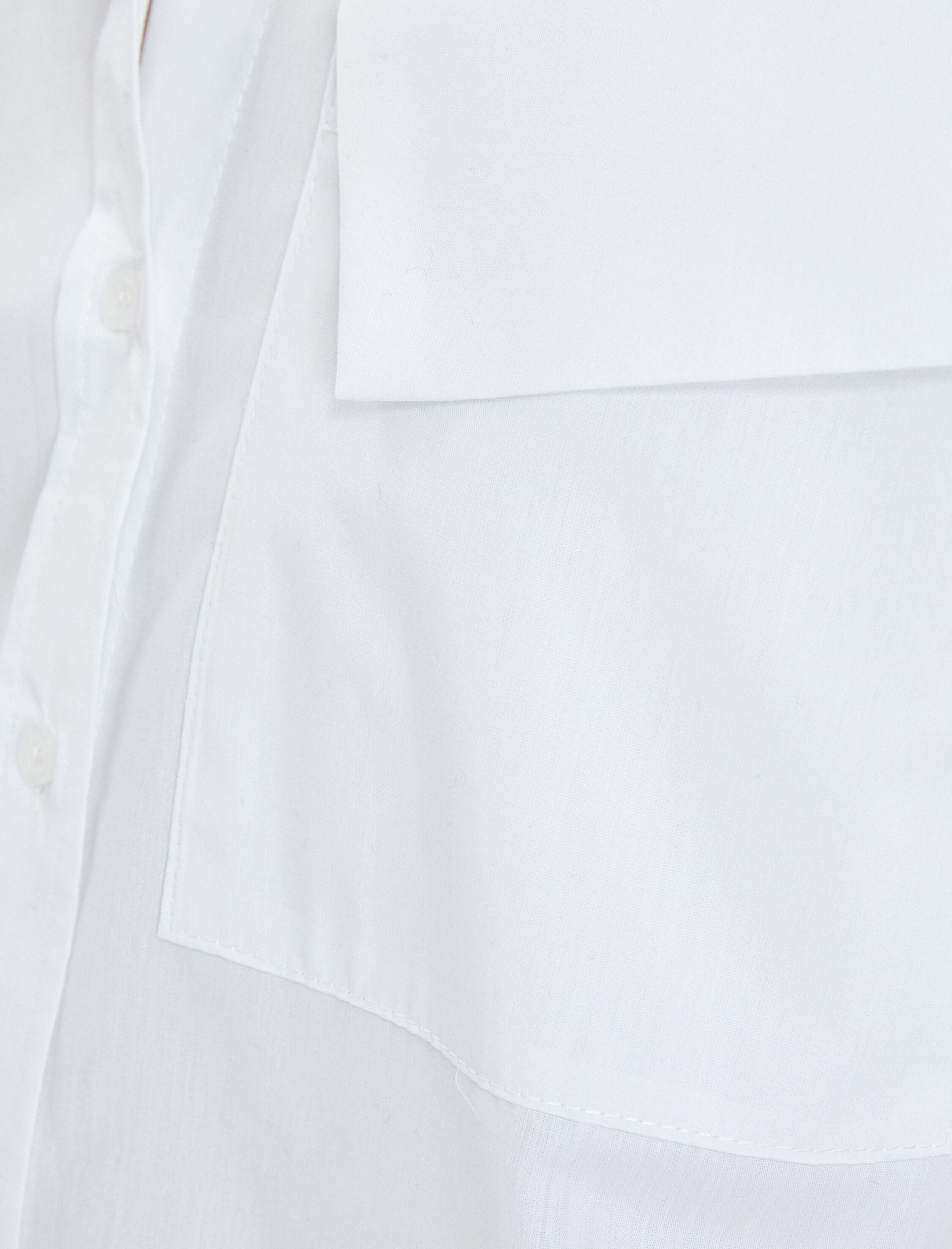   Uzun Kollu Gömlek Kapaklı Cepli Düğmeli Pamuklu