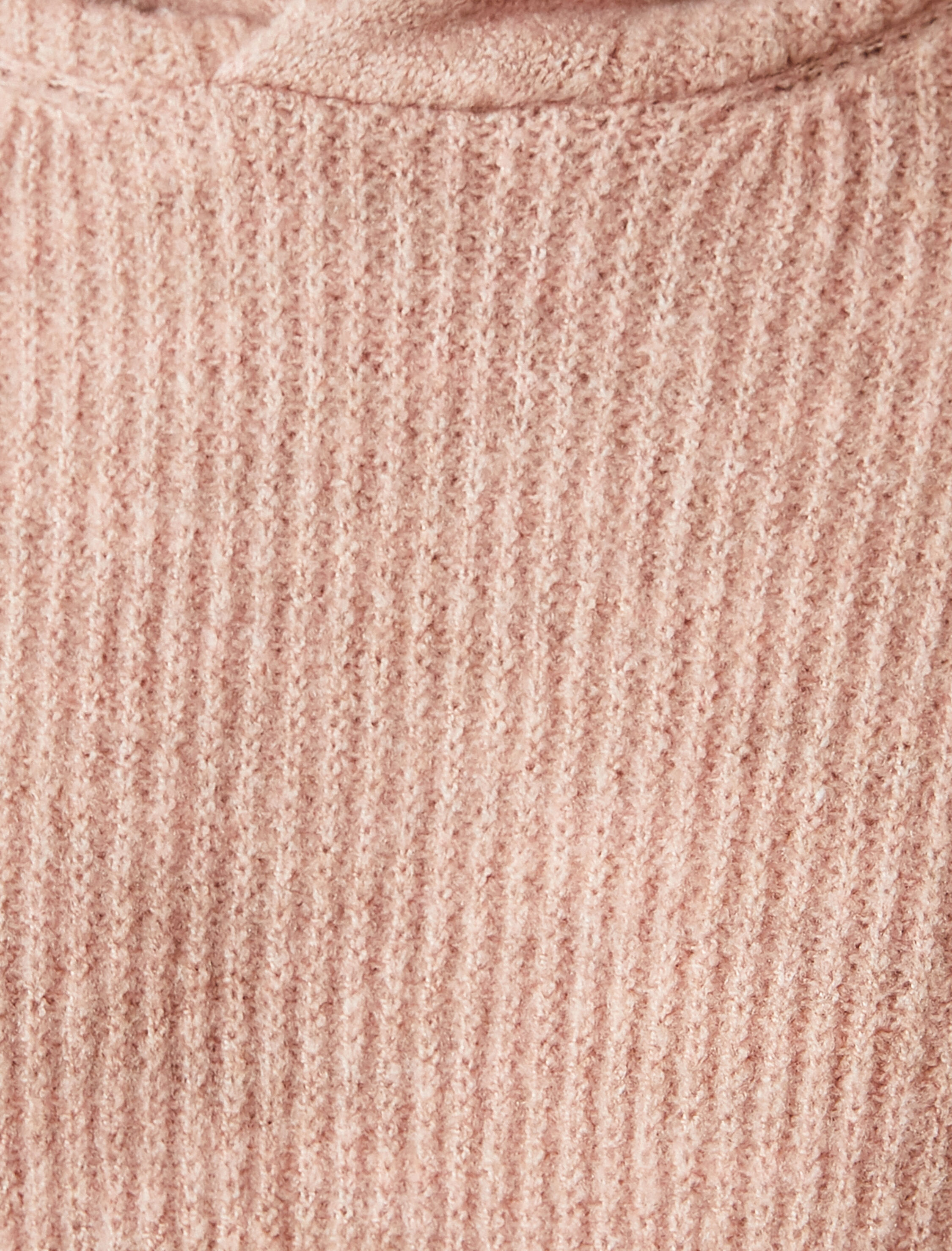   Kapüşonlu Fitilli Triko Kazak