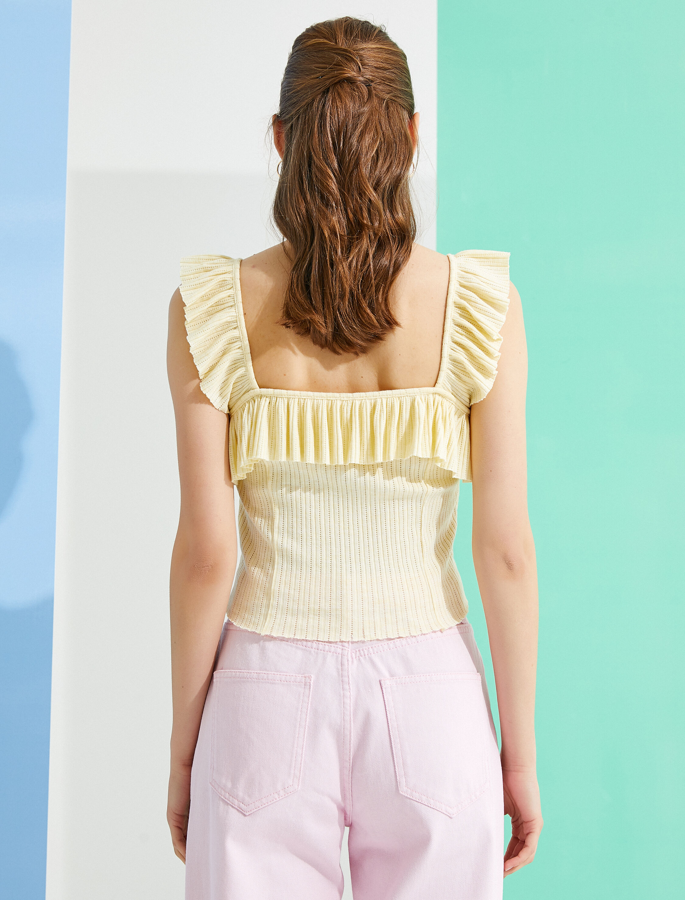   Fırfırlı Atlet Pamuklu