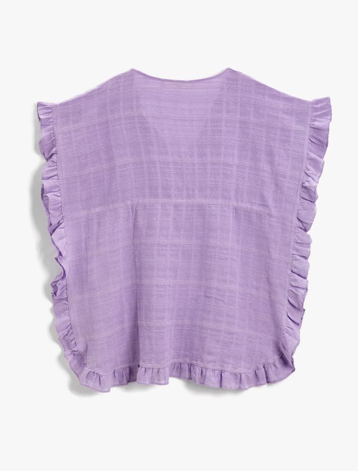  Pamuklu Plaj Elbisesi Kimono