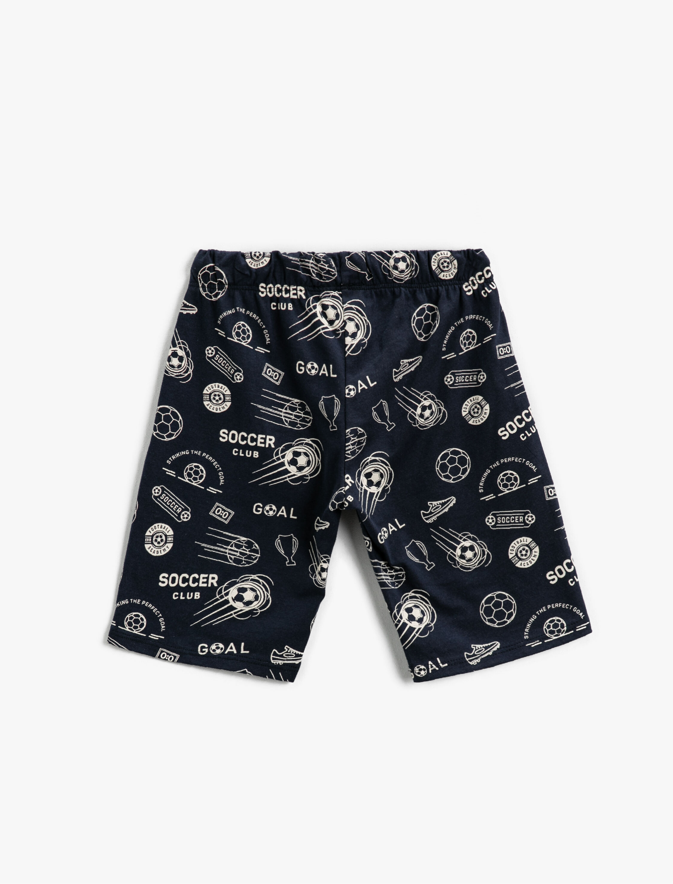  Erkek Çocuk Futbol Baskılı Şort Pamuklu