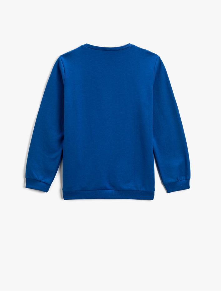 Erkek Çocuk Sweat Uzun Kollu Baskılı Bisiklet Yaka