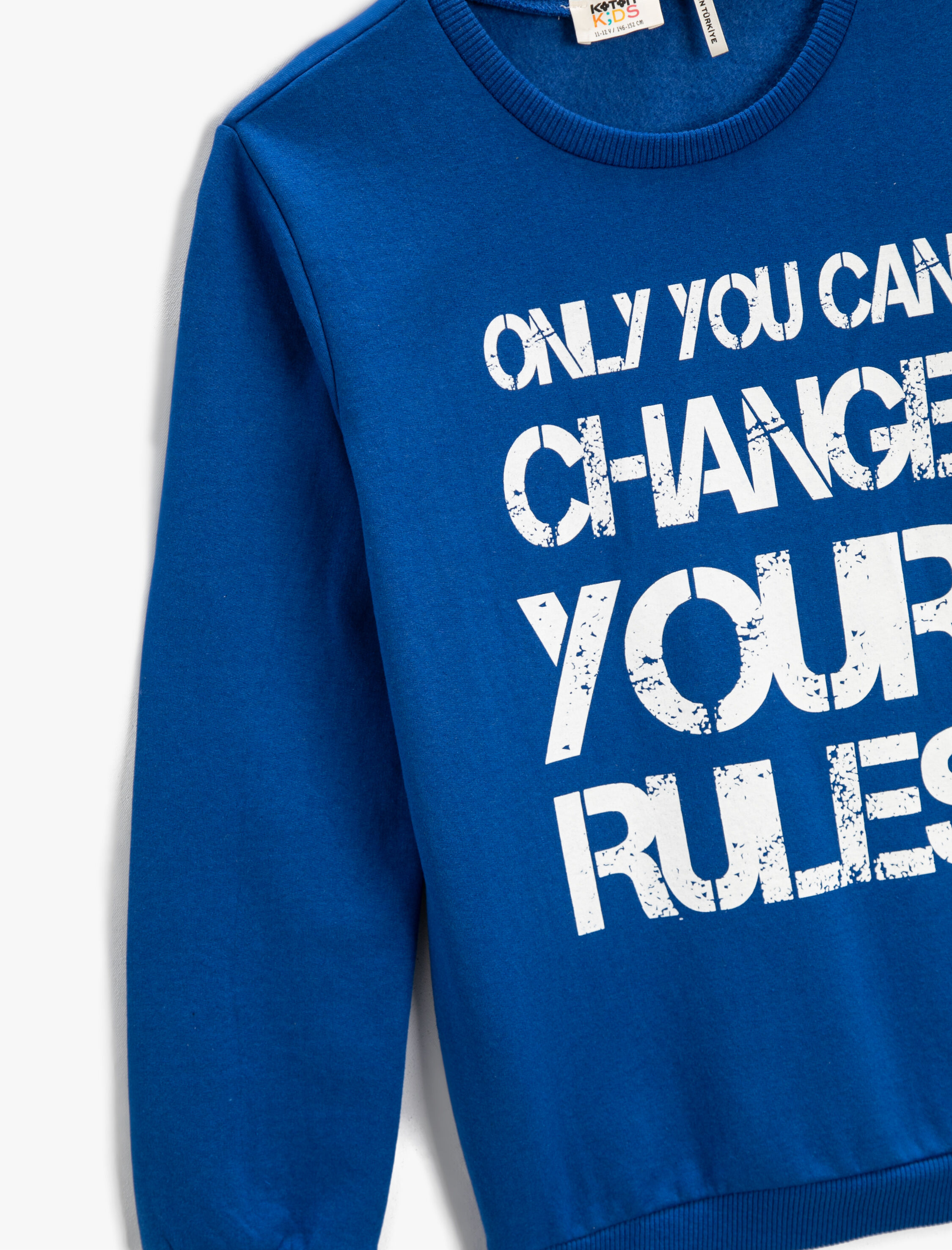  Erkek Çocuk Sweat Uzun Kollu Baskılı Bisiklet Yaka