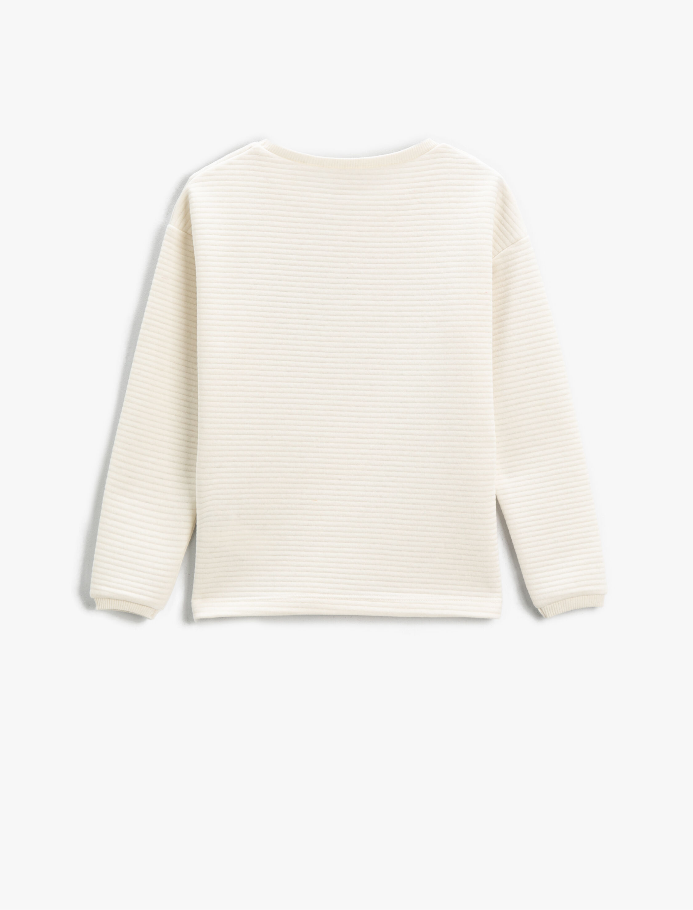  Kız Çocuk Baskılı Tişört Uzun Kollu Bisiklet Yaka