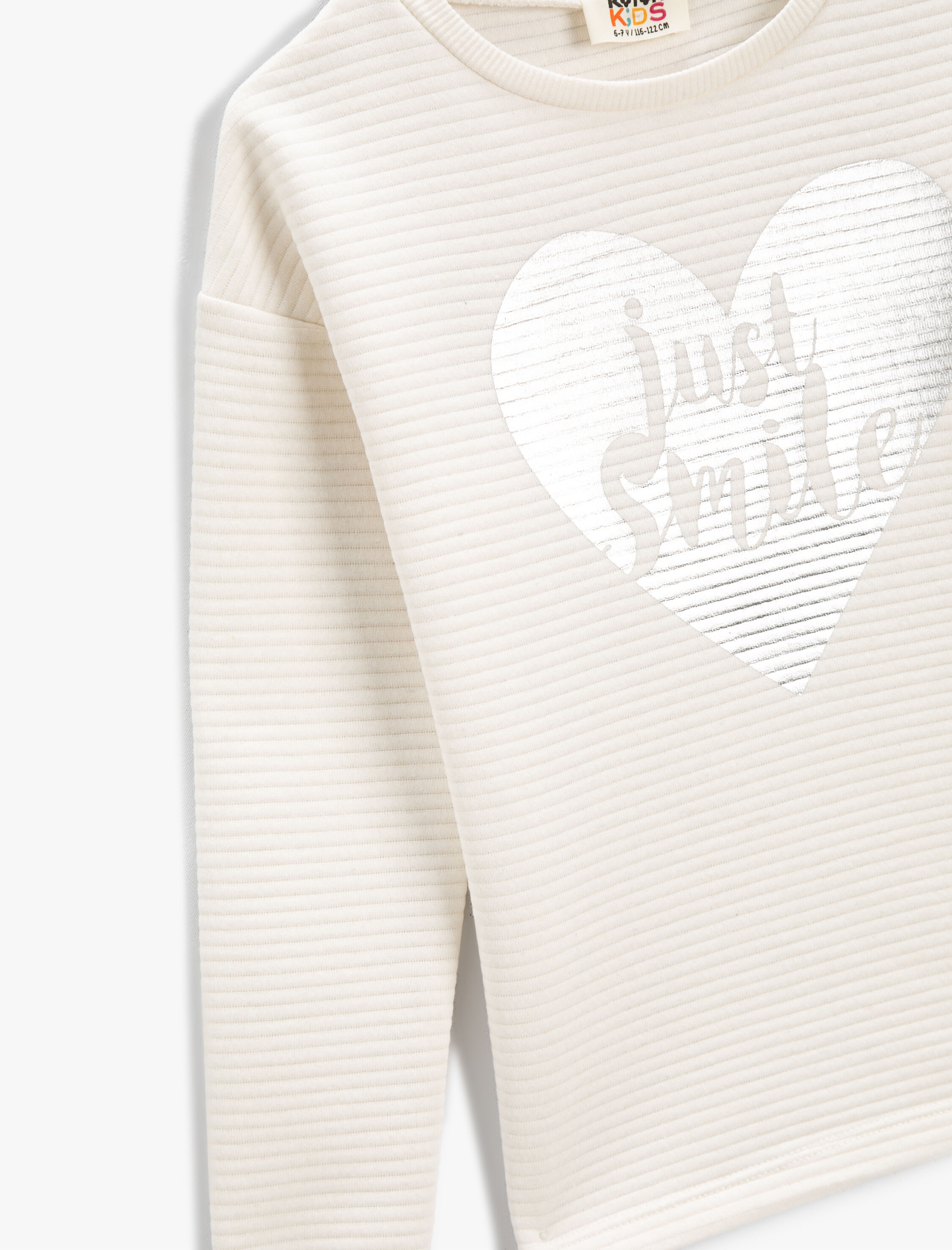  Kız Çocuk Baskılı Tişört Uzun Kollu Bisiklet Yaka