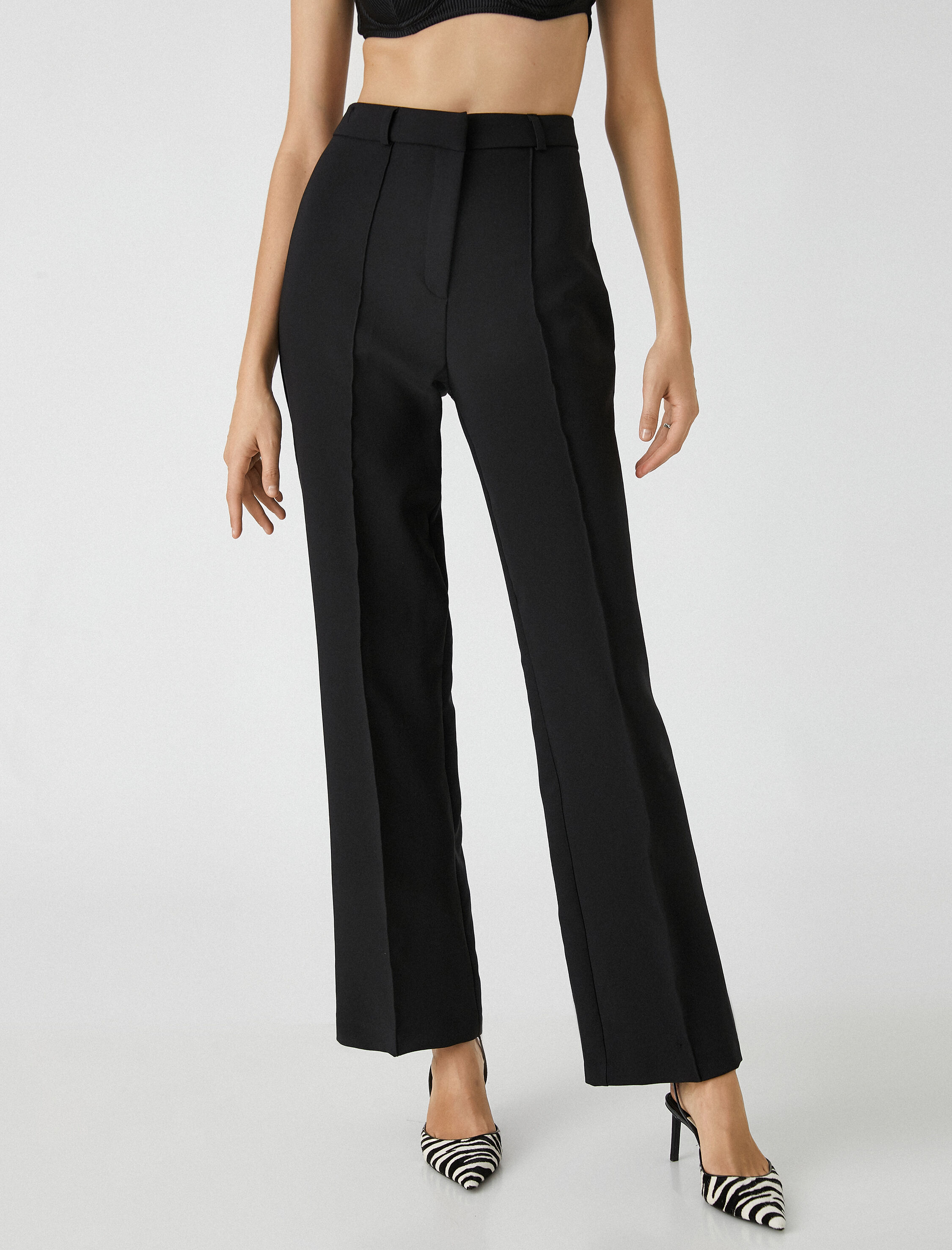   Geniş Paça Pantolon Nervürlü