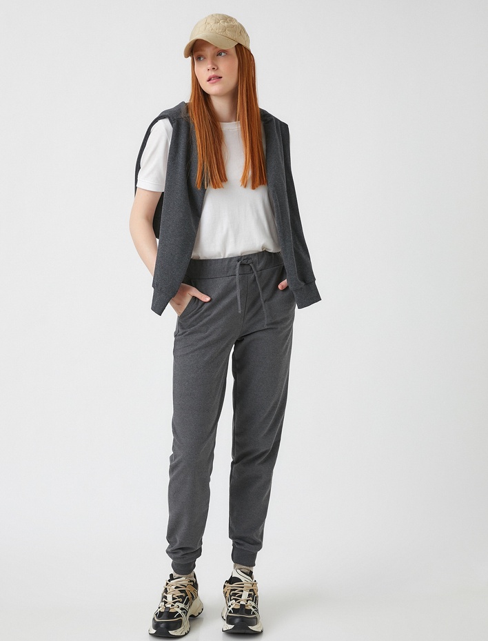  Jogger Eşofman Altı Beli Lastikli