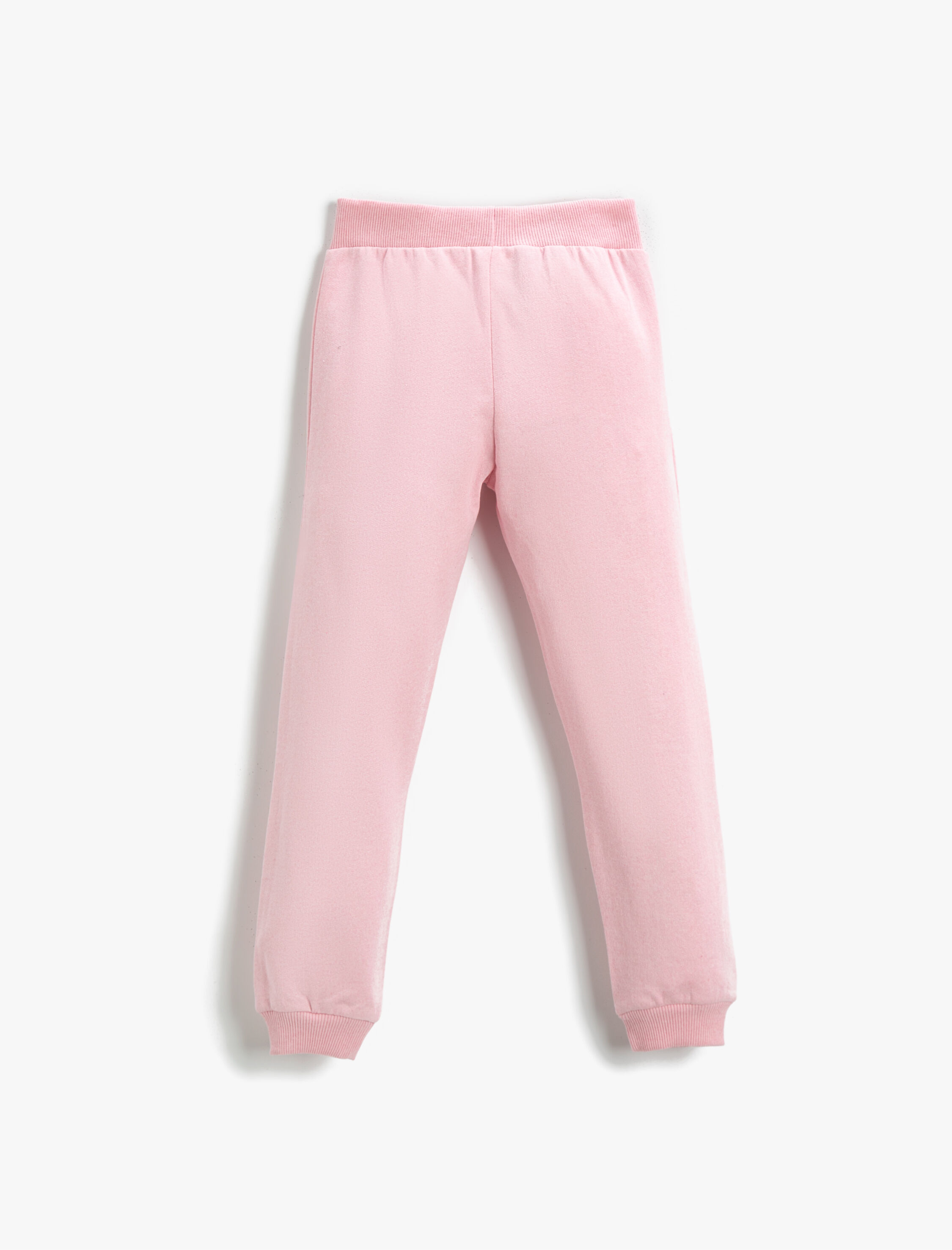  Kız Çocuk Basic Baskılı Jogger Eşofman Altı Belden Bağlamalı