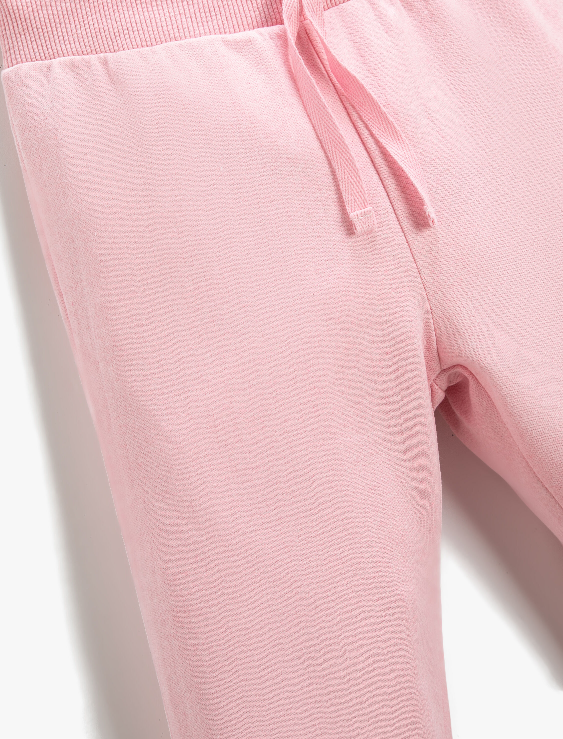  Kız Çocuk Basic Baskılı Jogger Eşofman Altı Belden Bağlamalı