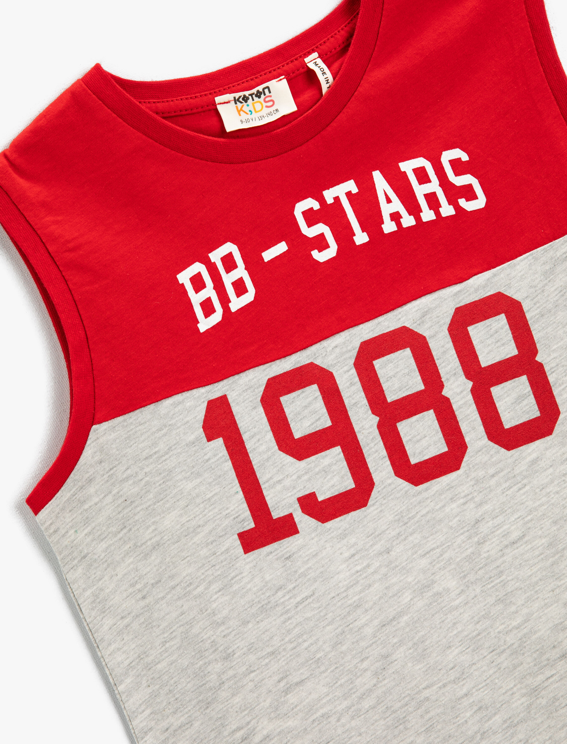  Erkek Çocuk 2 Renkli Baskılı Atlet Pamuklu