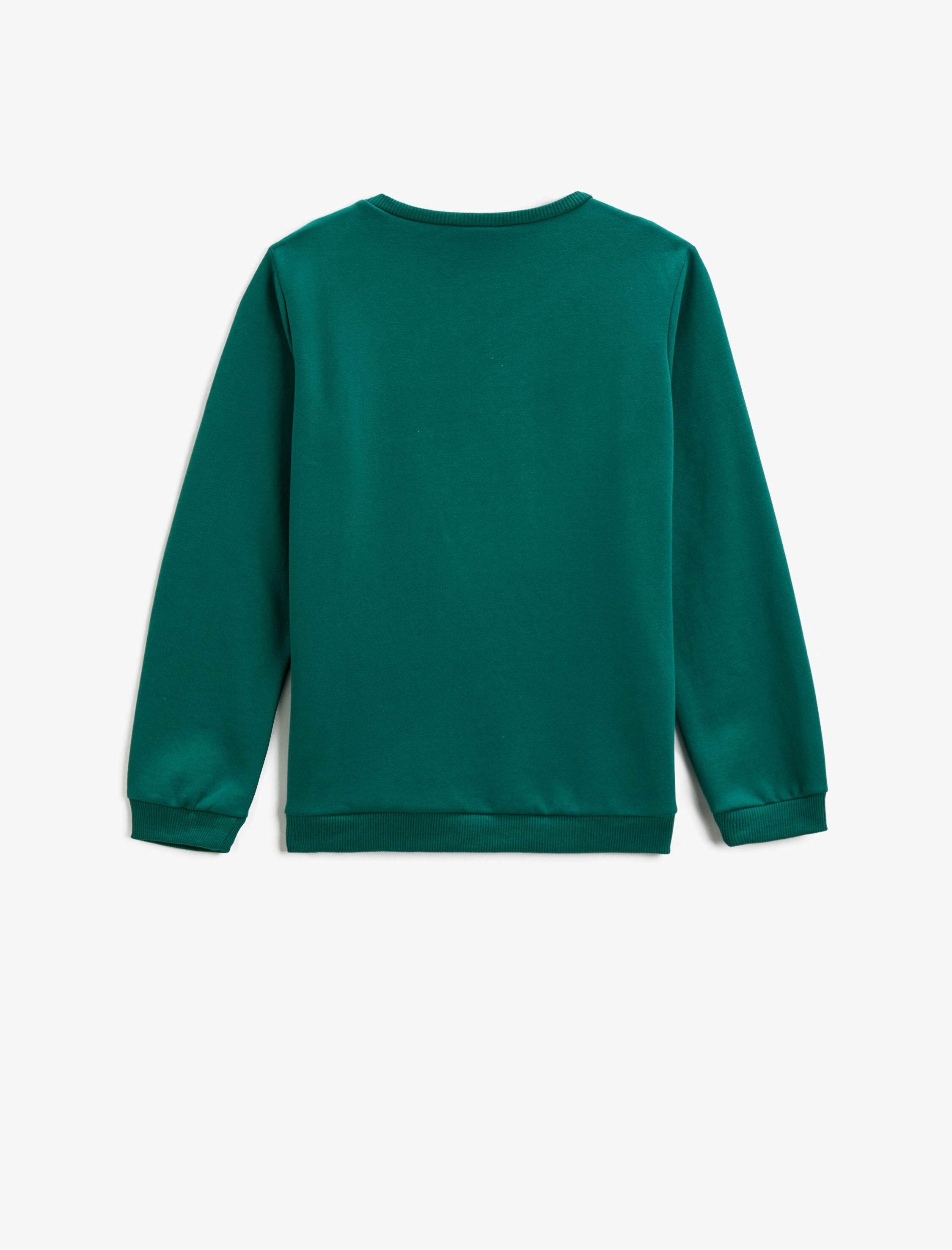  Erkek Çocuk Sweatshirt Uzun Kollu Baskılı Bisiklet Yaka