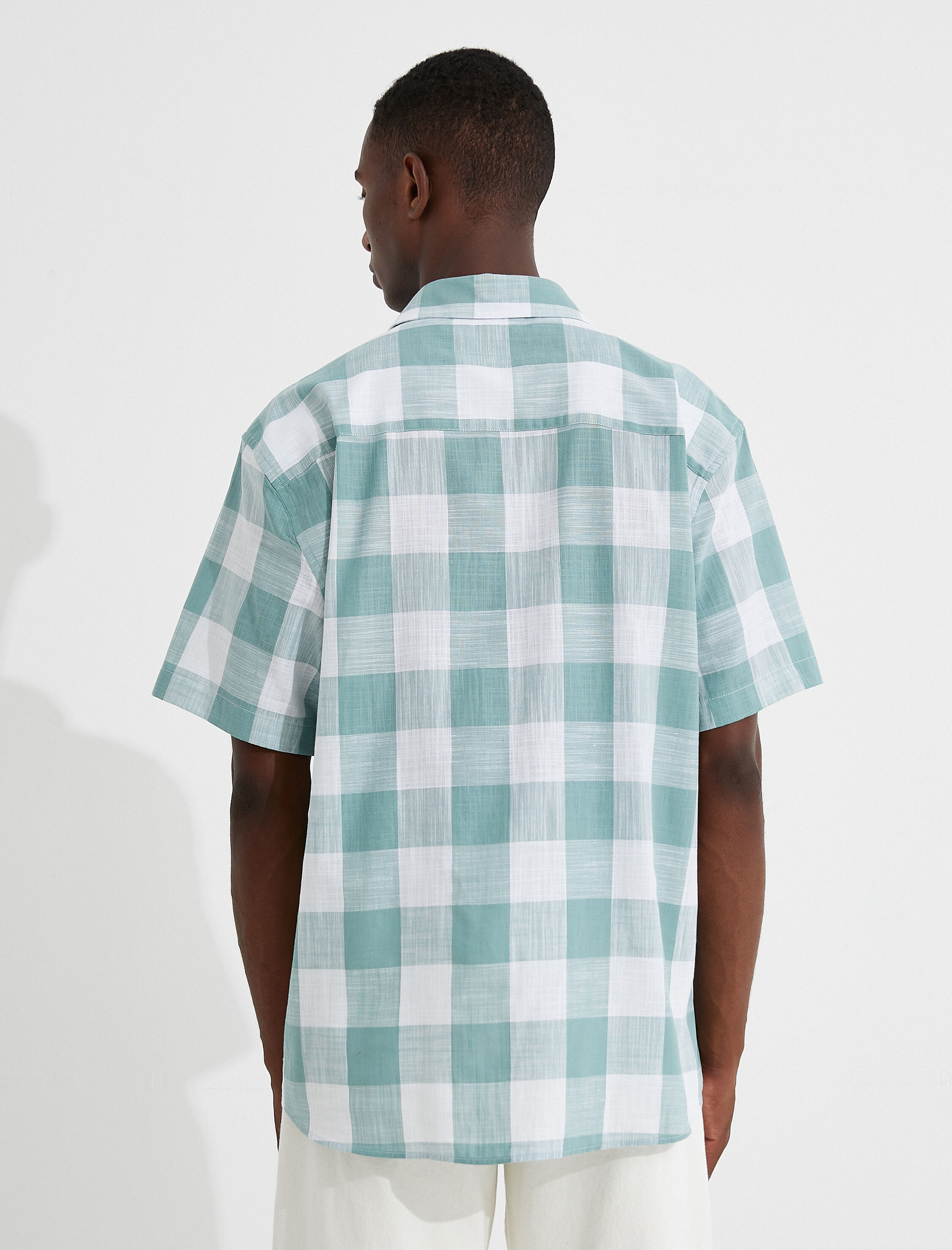   Ekoseli Kısa Kollu Gömlek