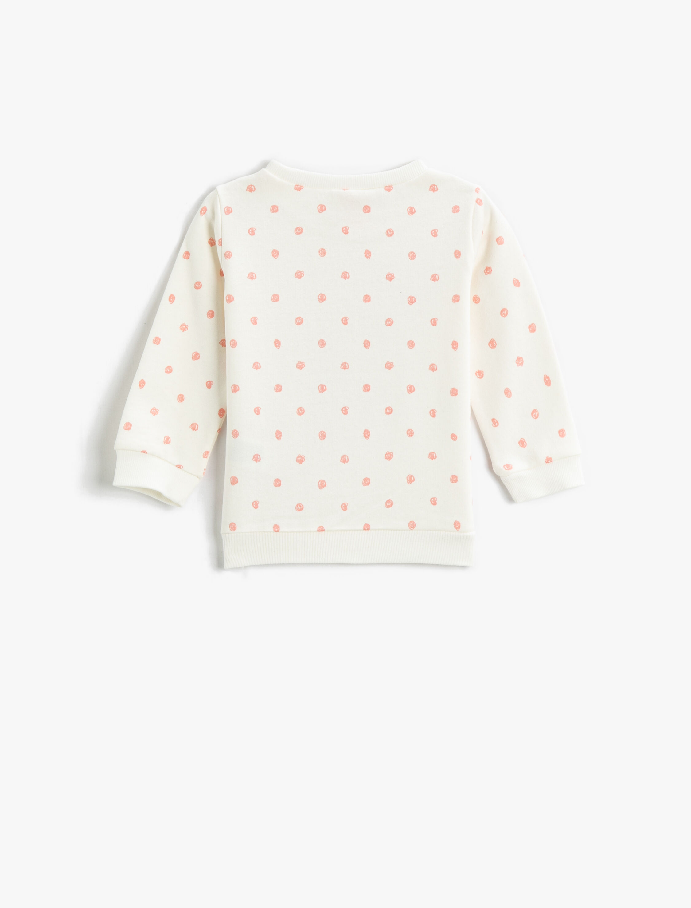  Kız Bebek Unicorn Baskılı Sweatshirt Pamuklu