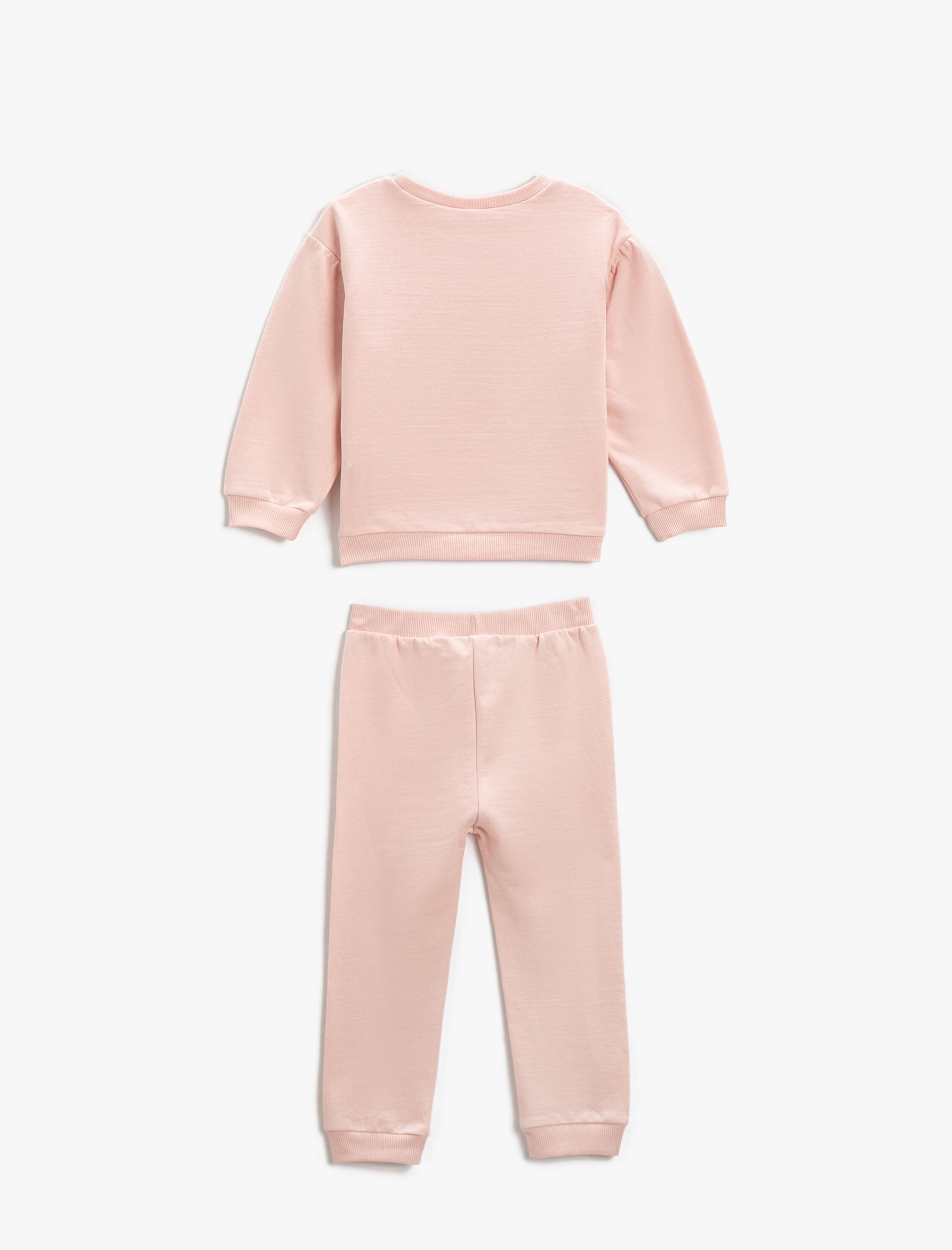 Kız Bebek Baskılı Pamuklu Takım