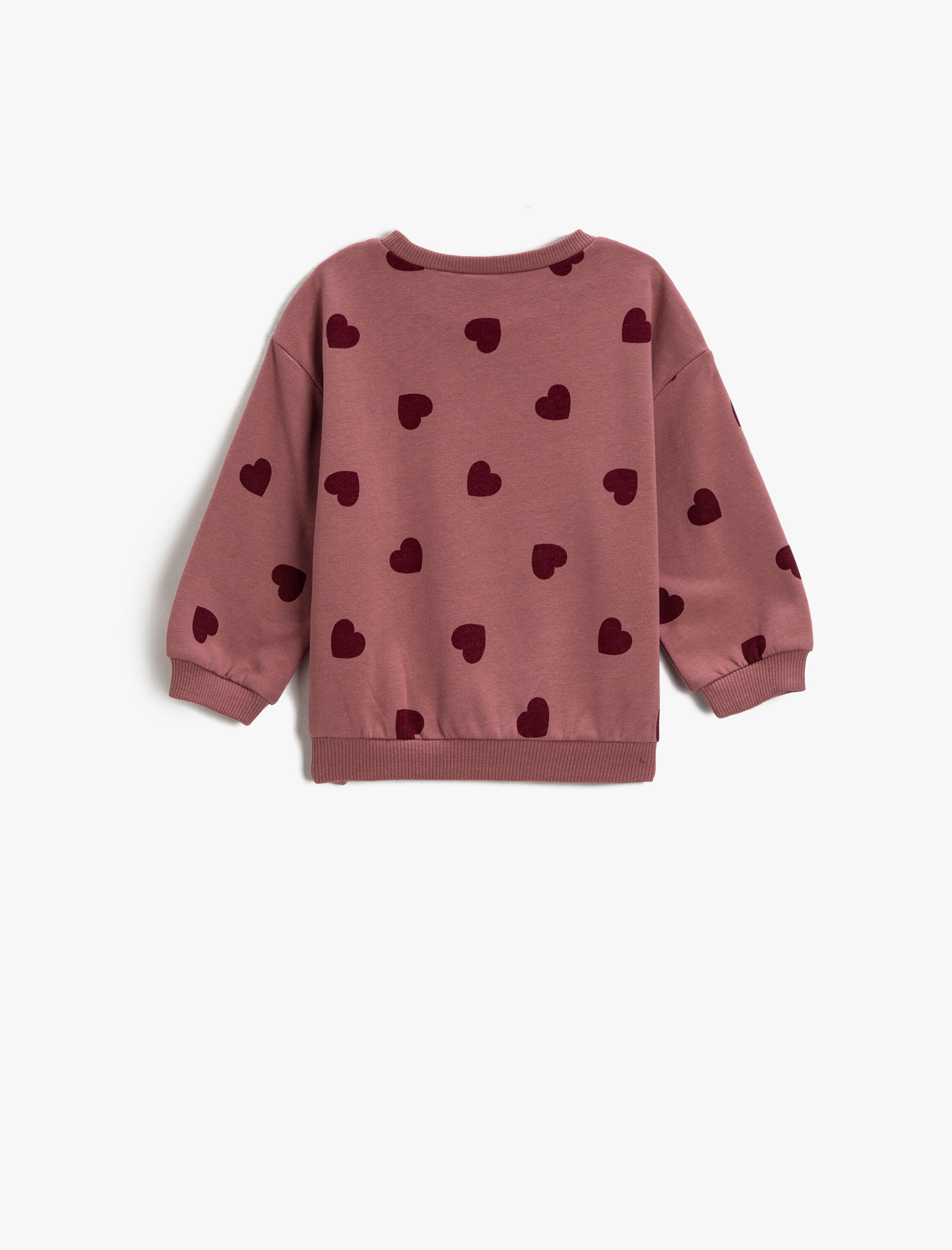  Kız Bebek Baskılı Sweatshirt Pamuklu