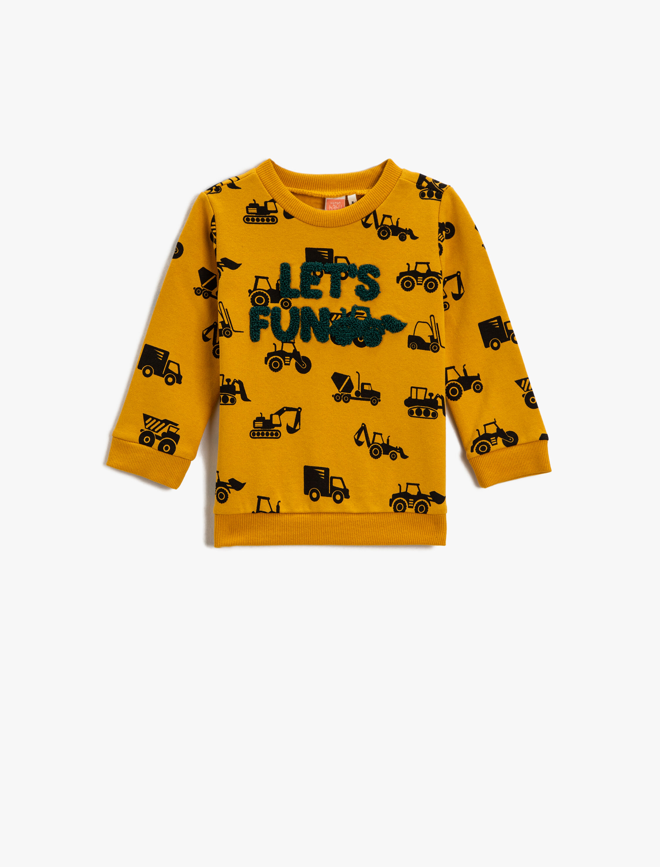 Erkek Bebek Baskılı Sweatshirt Pamuklu