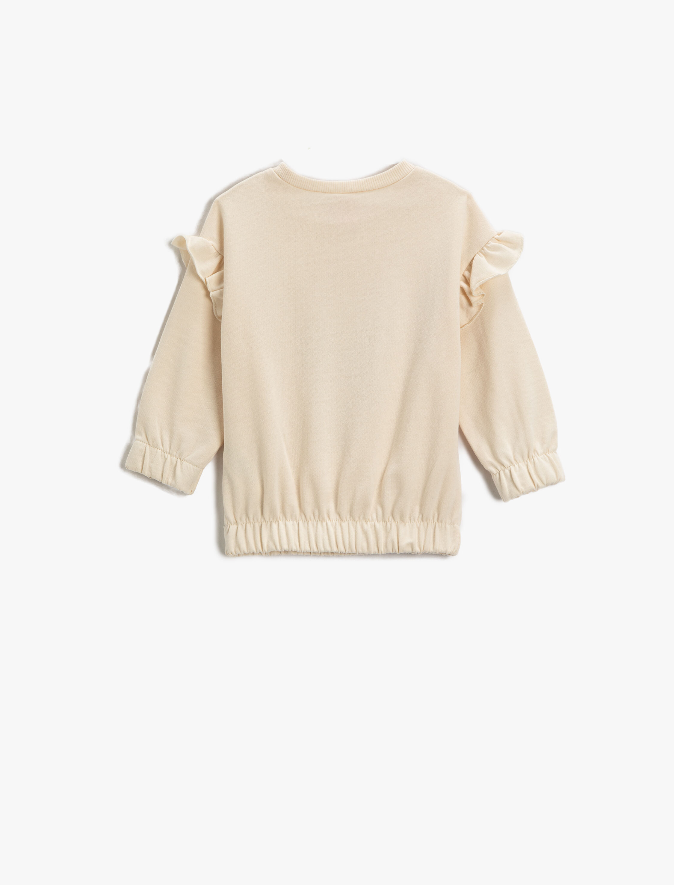  Kız Bebek Kelebek Baskılı Sweat Pamuklu