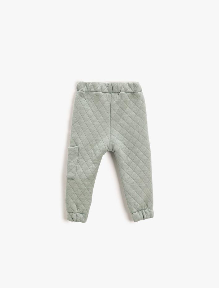 Erkek Bebek Basic Eşofman Altı Kapitone Belden Bağlamalı