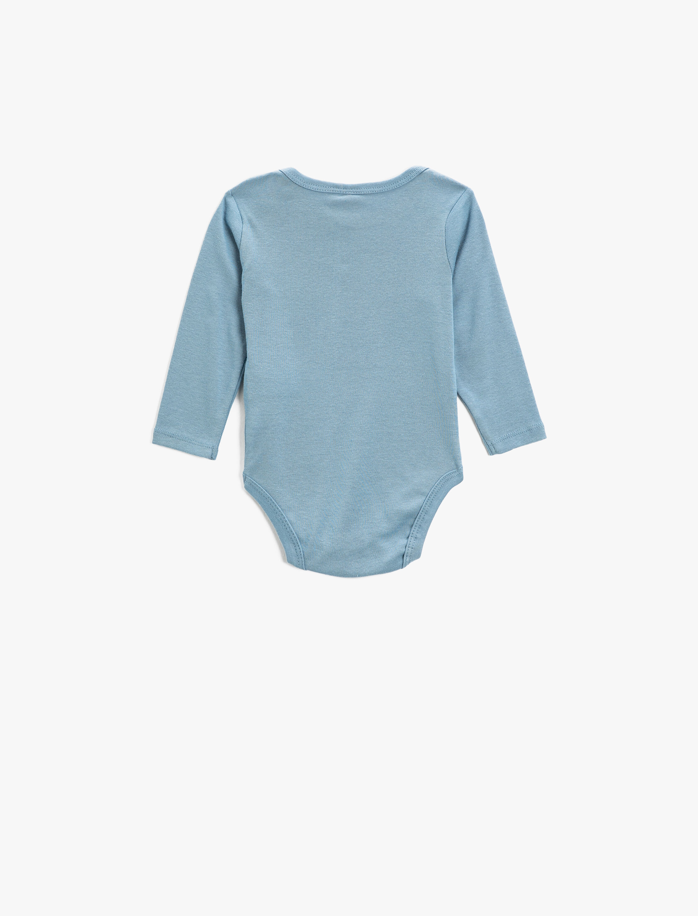  Erkek Bebek Pamuklu Çıtçıtlı Bodysuit Rakun Baskılı