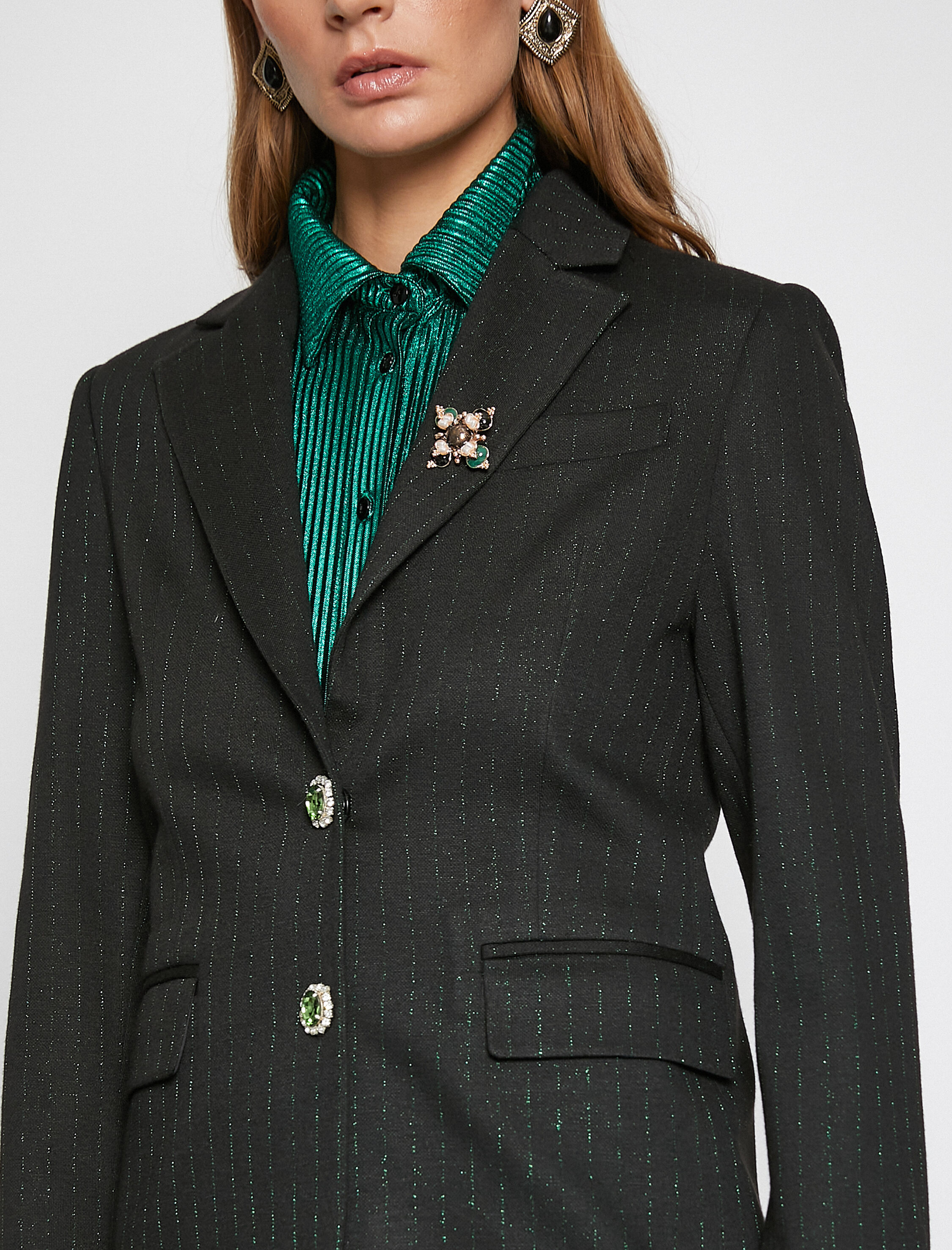   Melis Ağazat X Koton - Simli Blazer Ceket