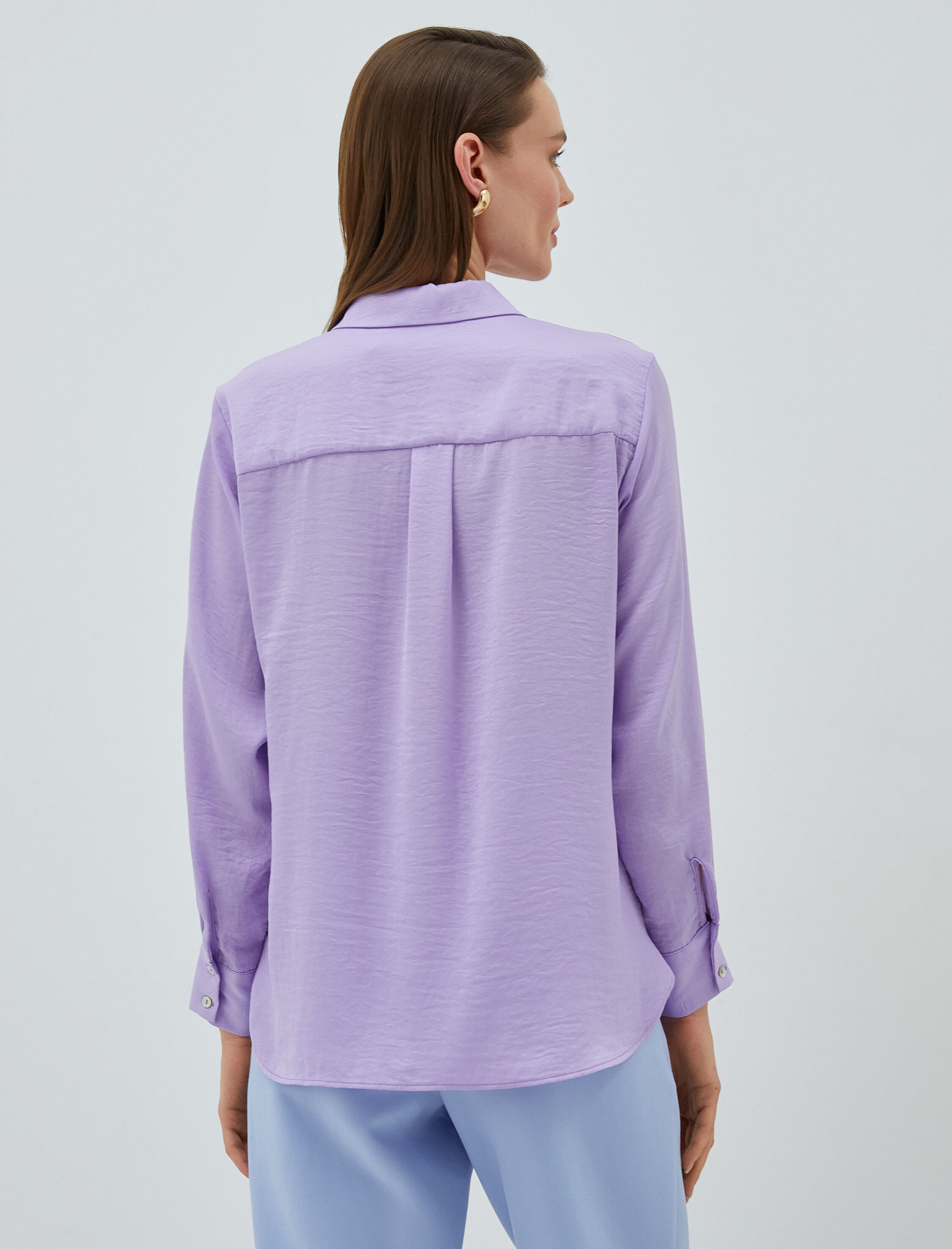   Basic Gömlek Uzun Kollu Düğmeli