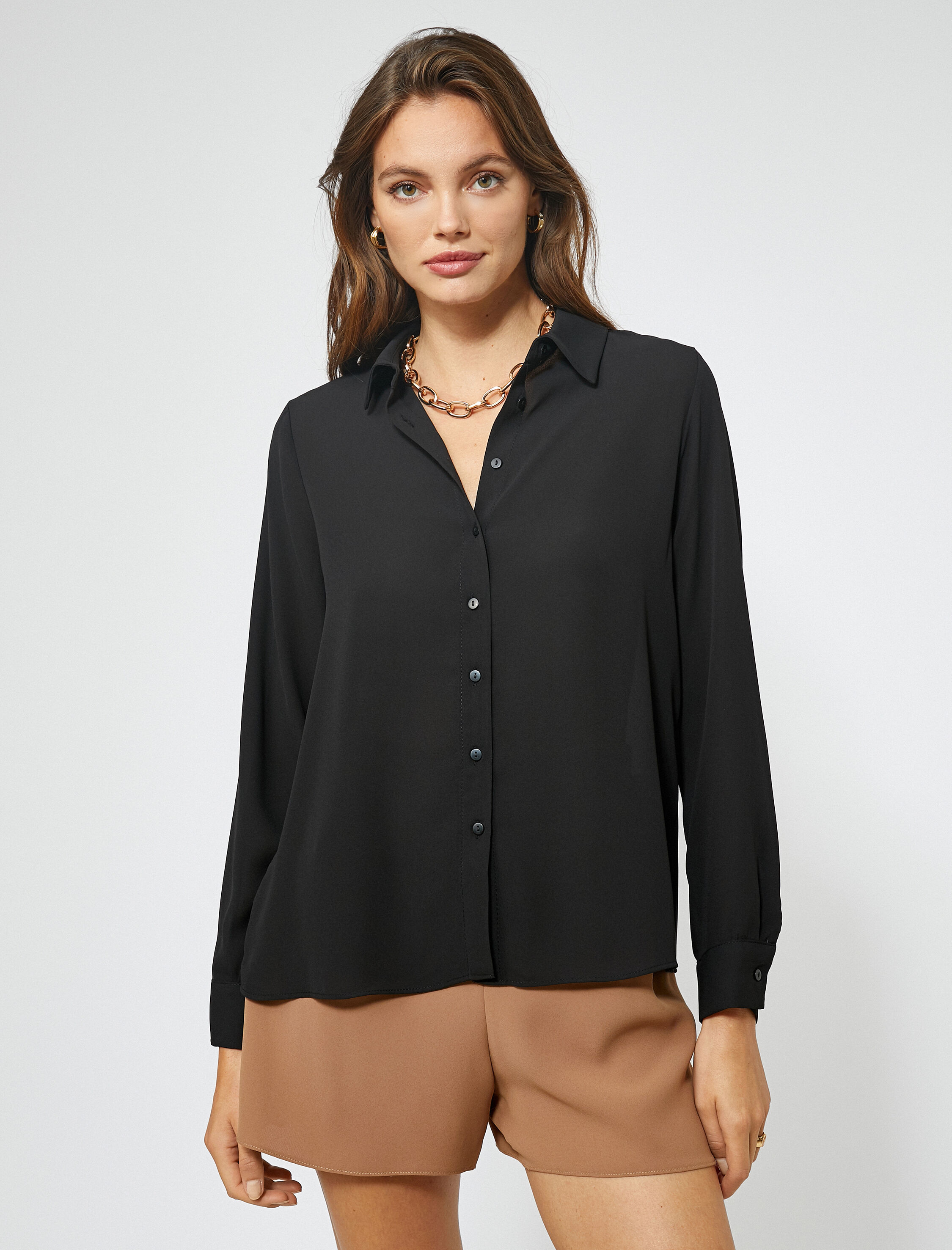   Basic Gömlek Uzun Kollu