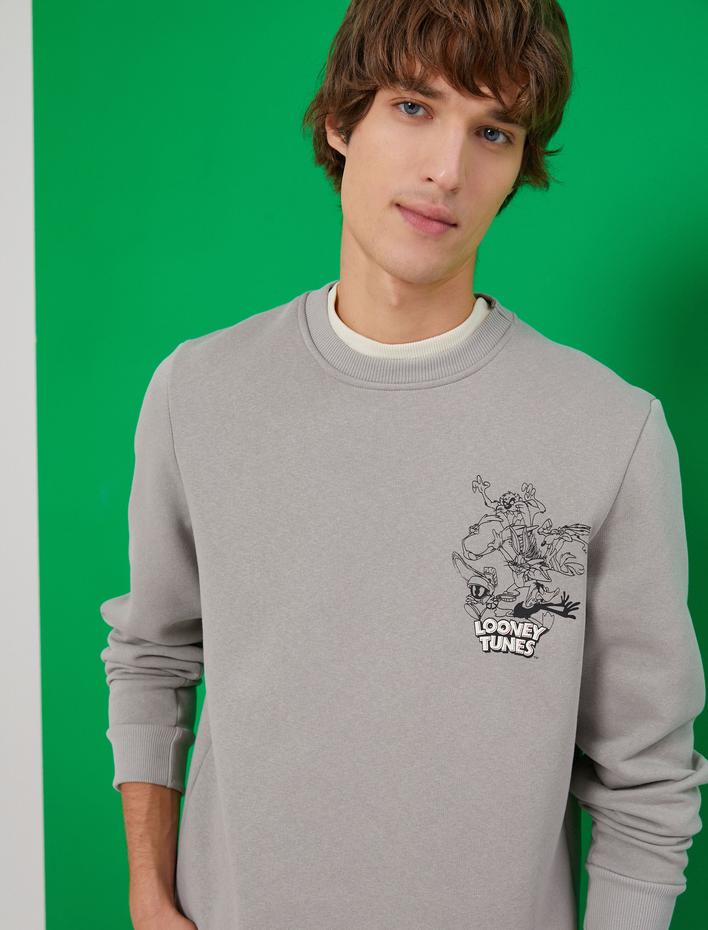  Looney Tunes Sweatshirt Şardonlu Lisanslı Baskılı