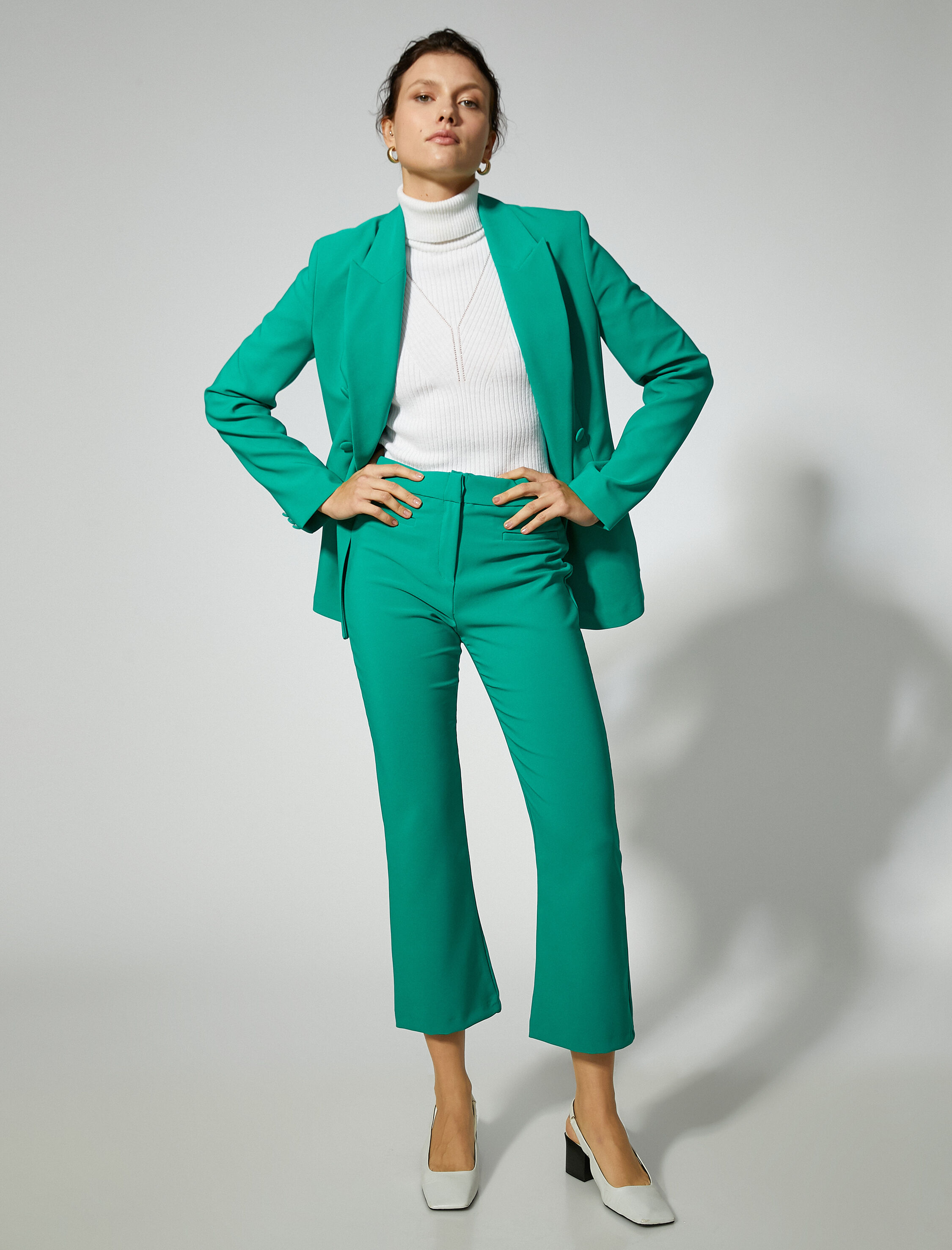   Crop Pantolon İspanyol Paça