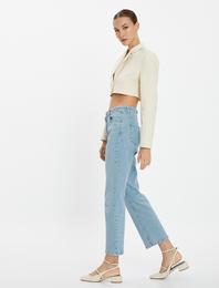 İspanyol Paça Kot Pantolon Dar Kesim - Flare Jeans