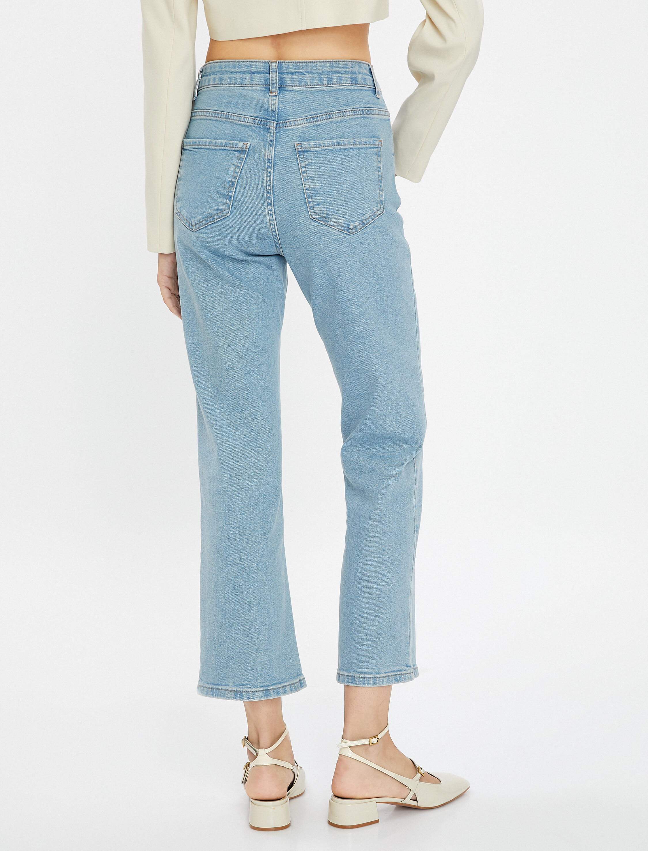   İspanyol Paça Kot Pantolon Dar Kesim - Flare Jeans