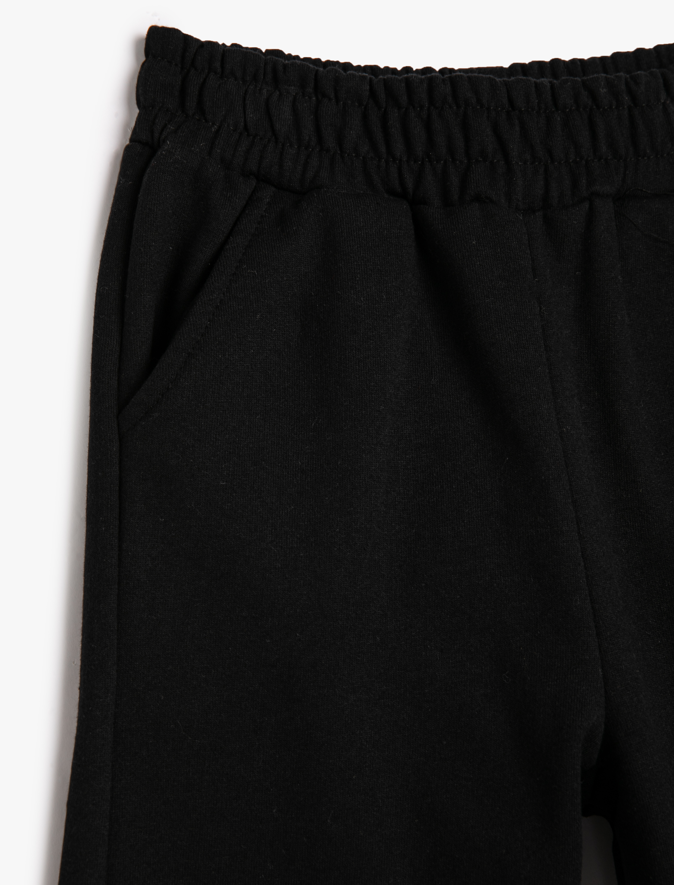  Kız Çocuk Basic Jogger Eşofman Altı Cepli Beli Lastikli Şardonlu