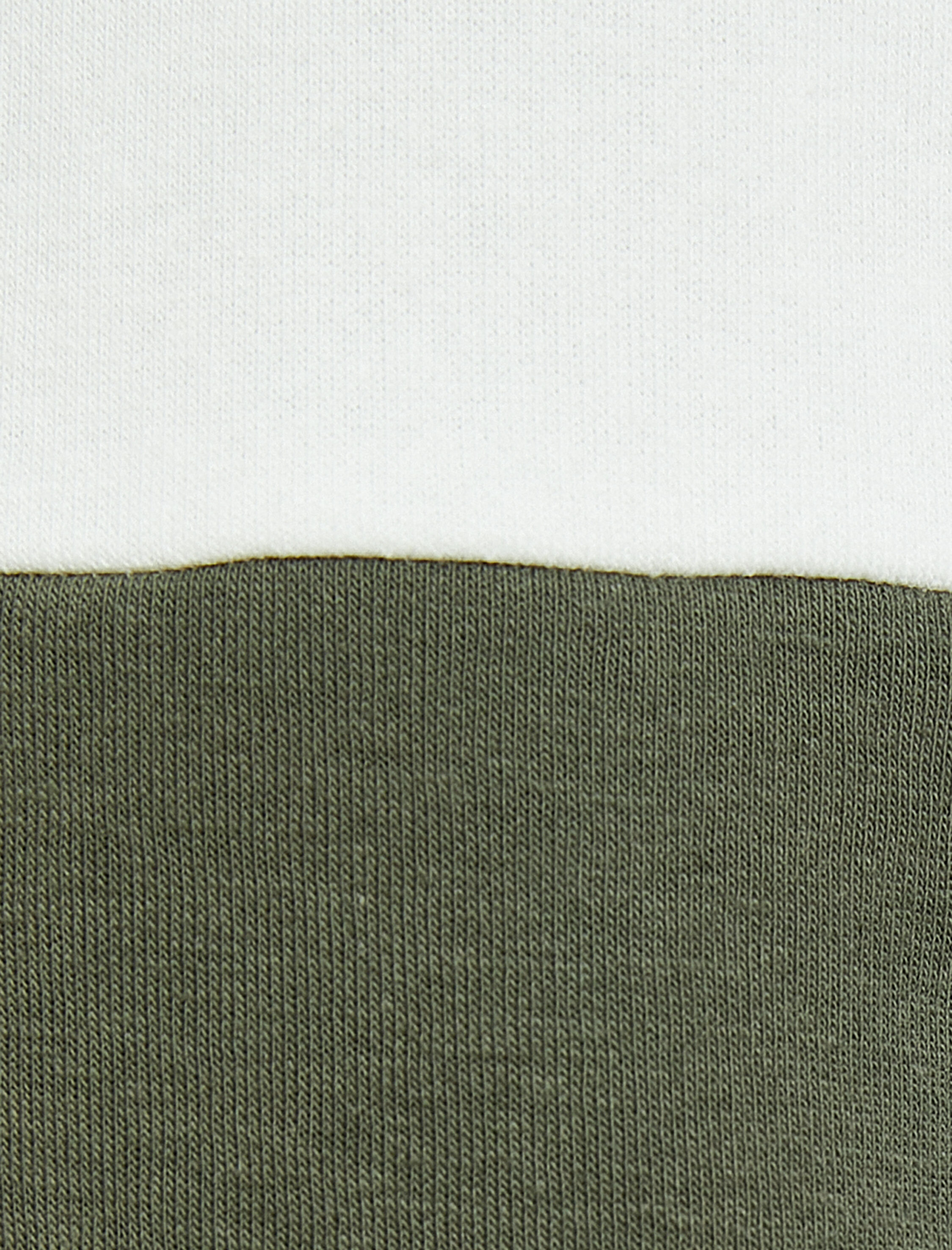 Kapşonlu Sweat Kanguru Cepli Renk Bloklu Şardonlu