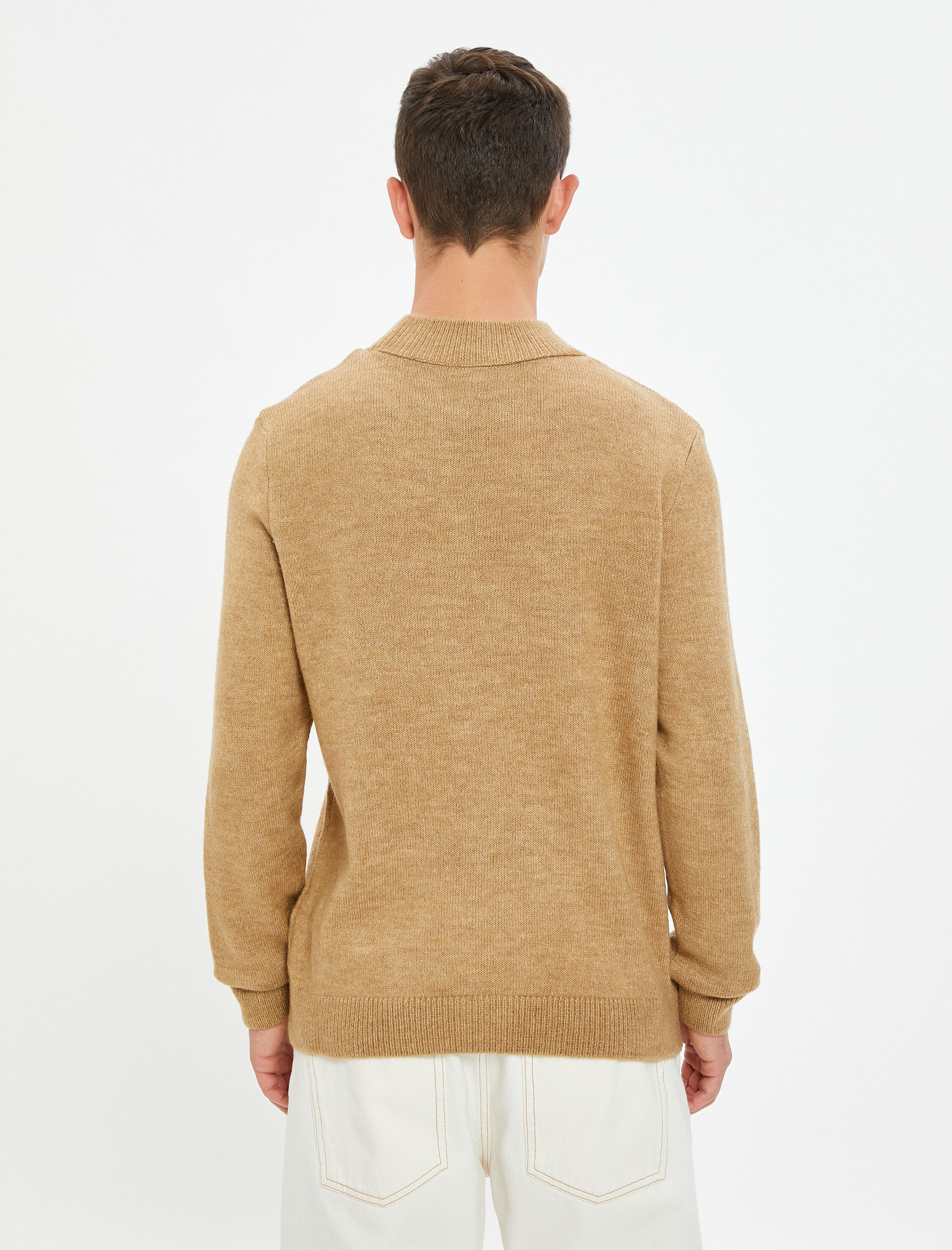   Basic Triko Kazak Yarım Balıkçı Yaka Dar Kesim