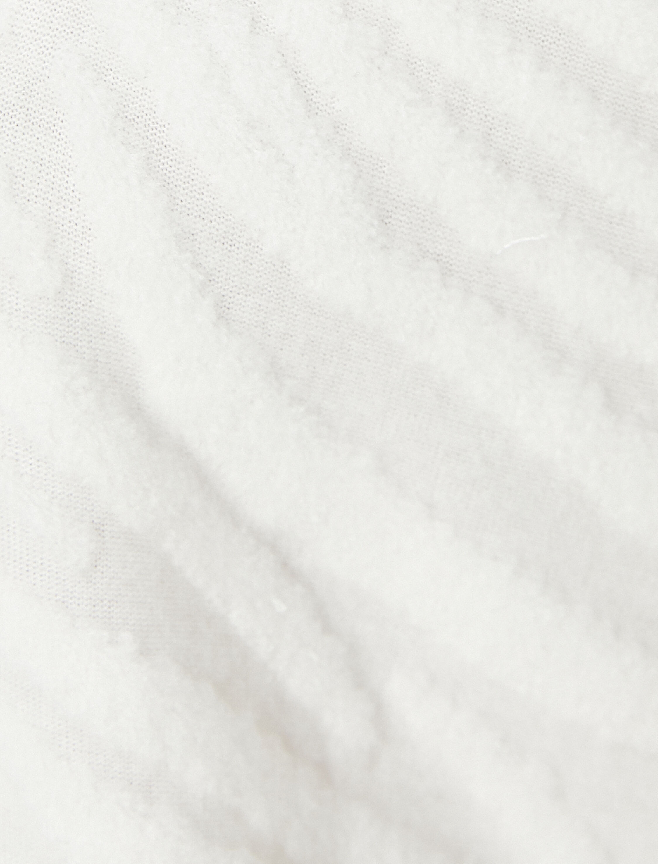   Oversize Boğazlı Kazak Dokulu Uzun Kollu Yırtmaçlı